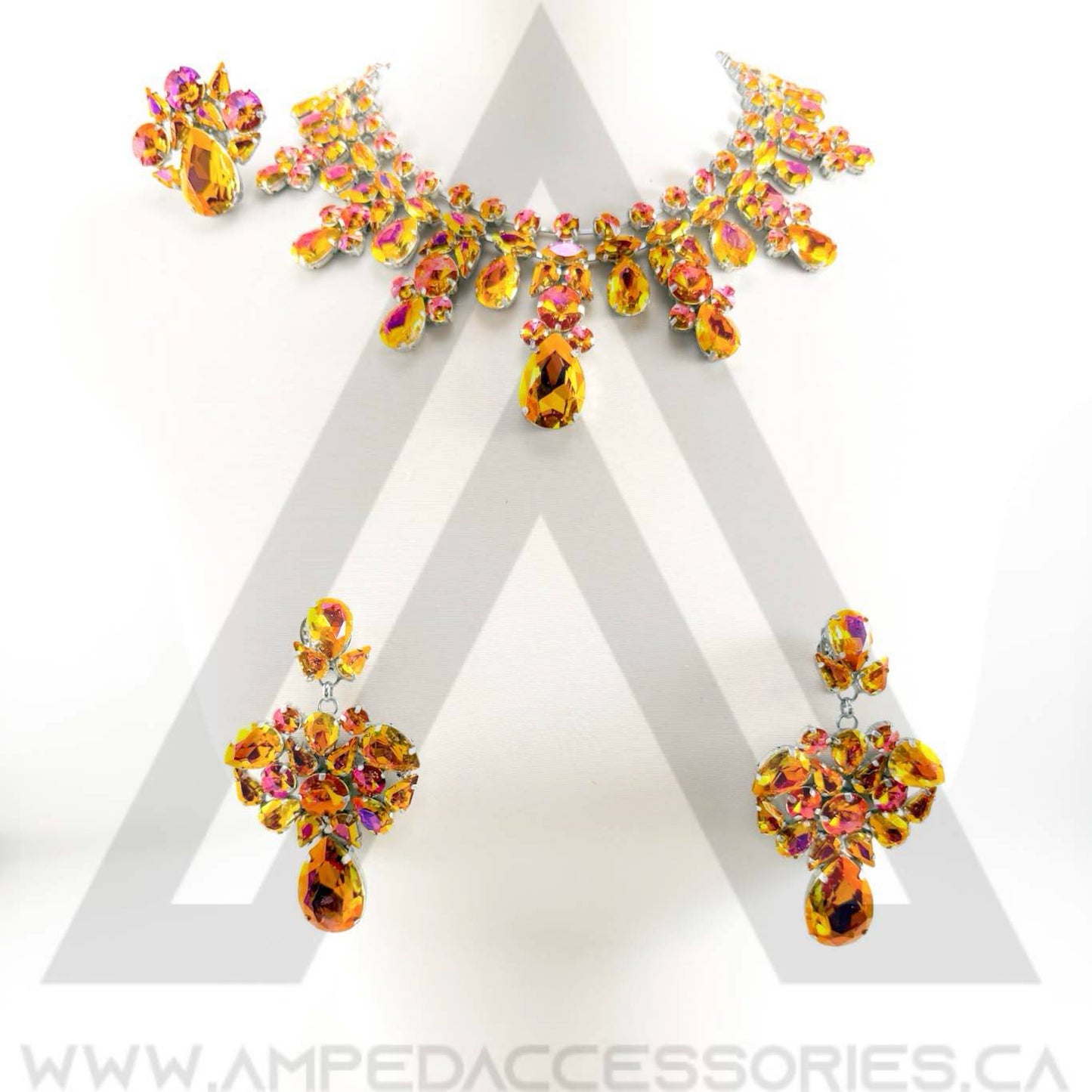 Bronzed Orange Necklace Sets