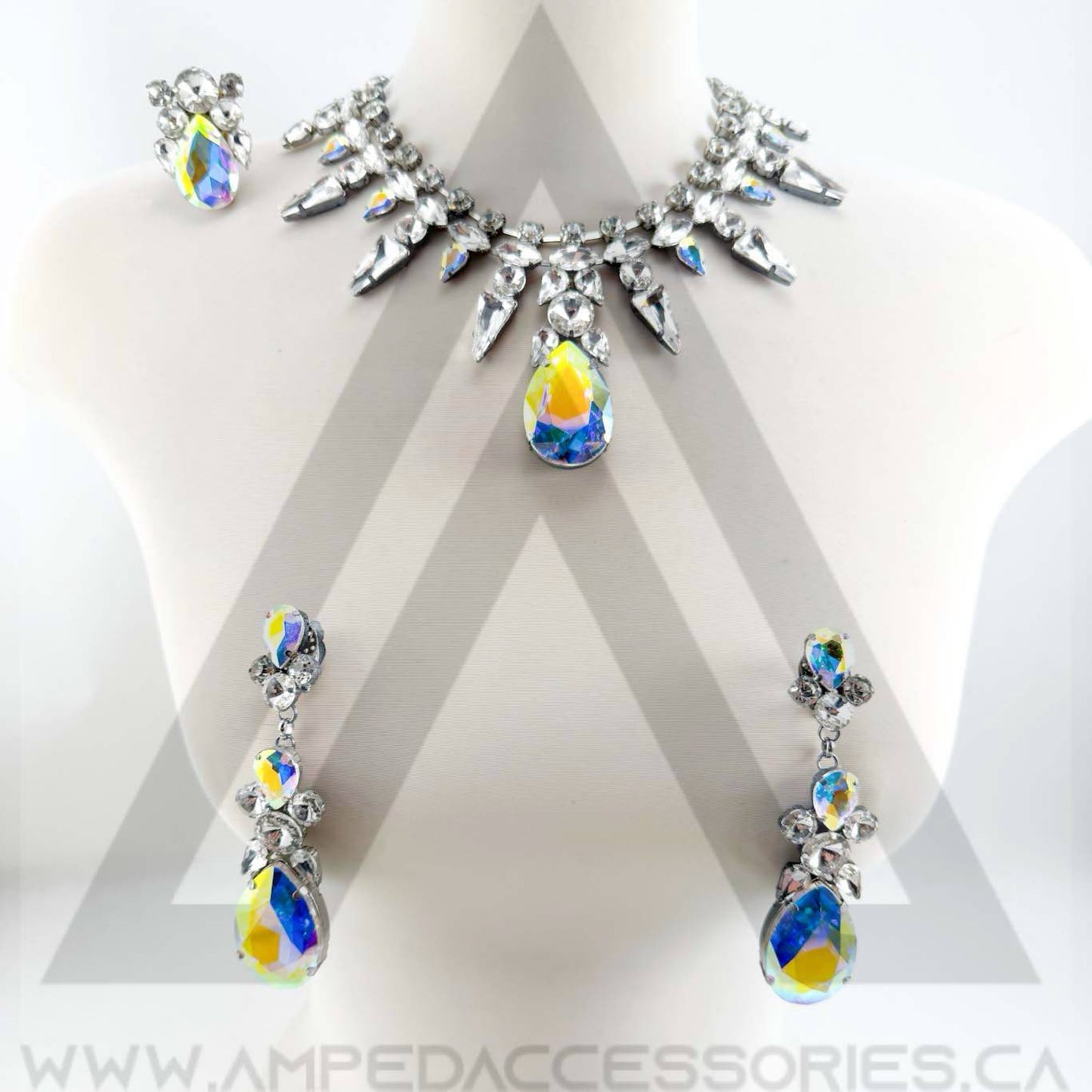 Clear & AB Mix Necklace Sets