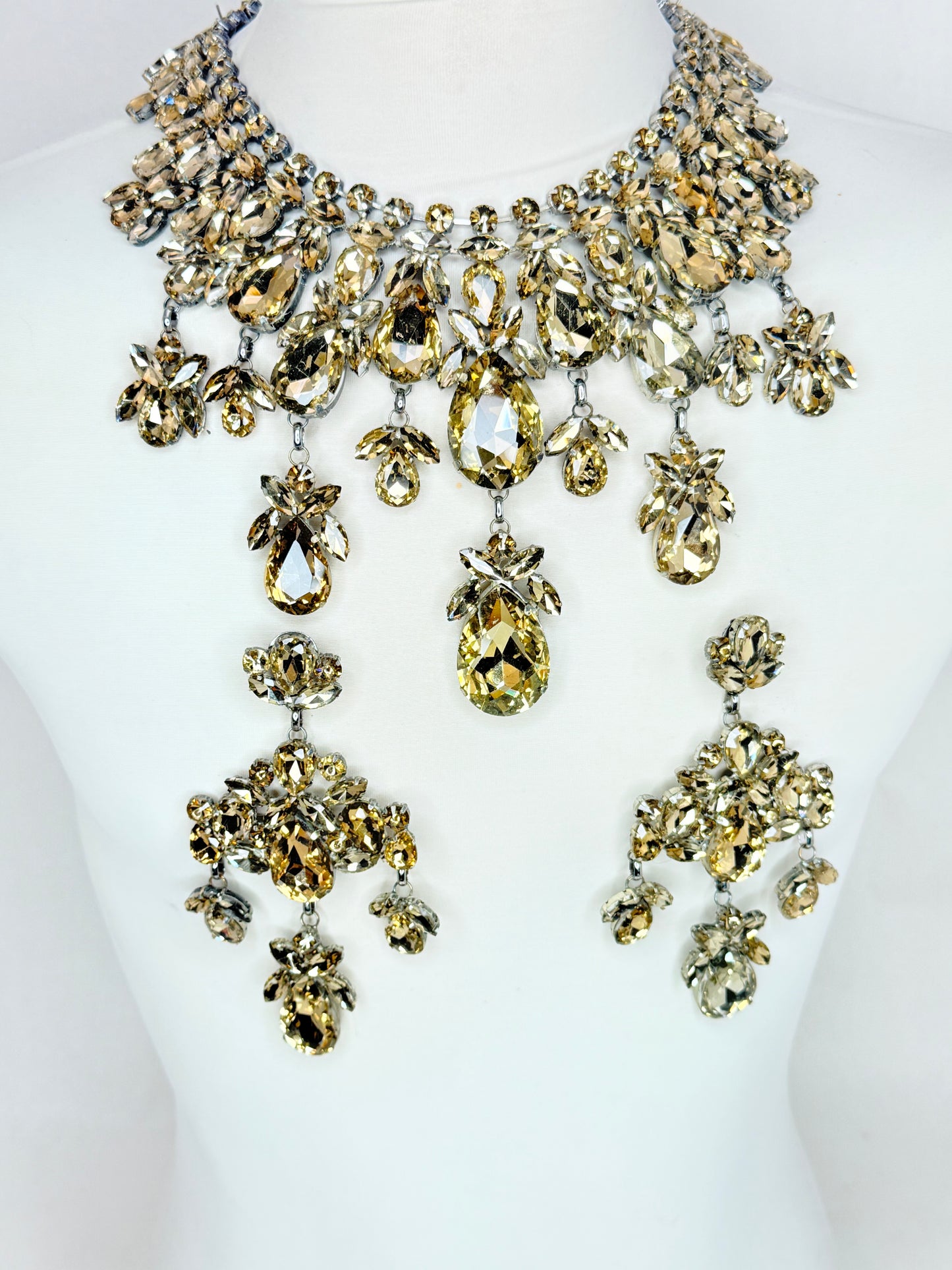 Smoked Topaz Necklace Set