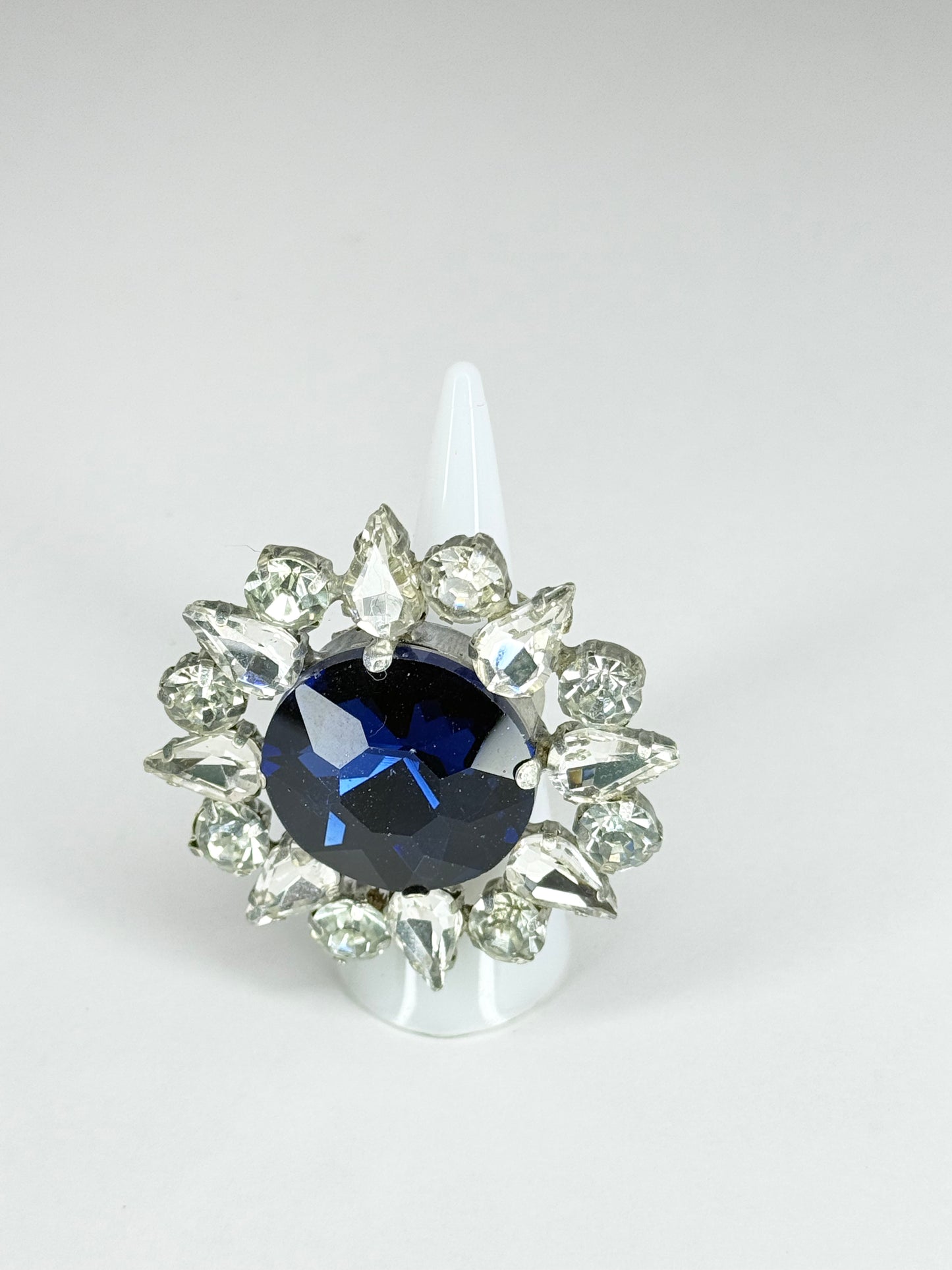 Midnight Blue & Clear Ring
