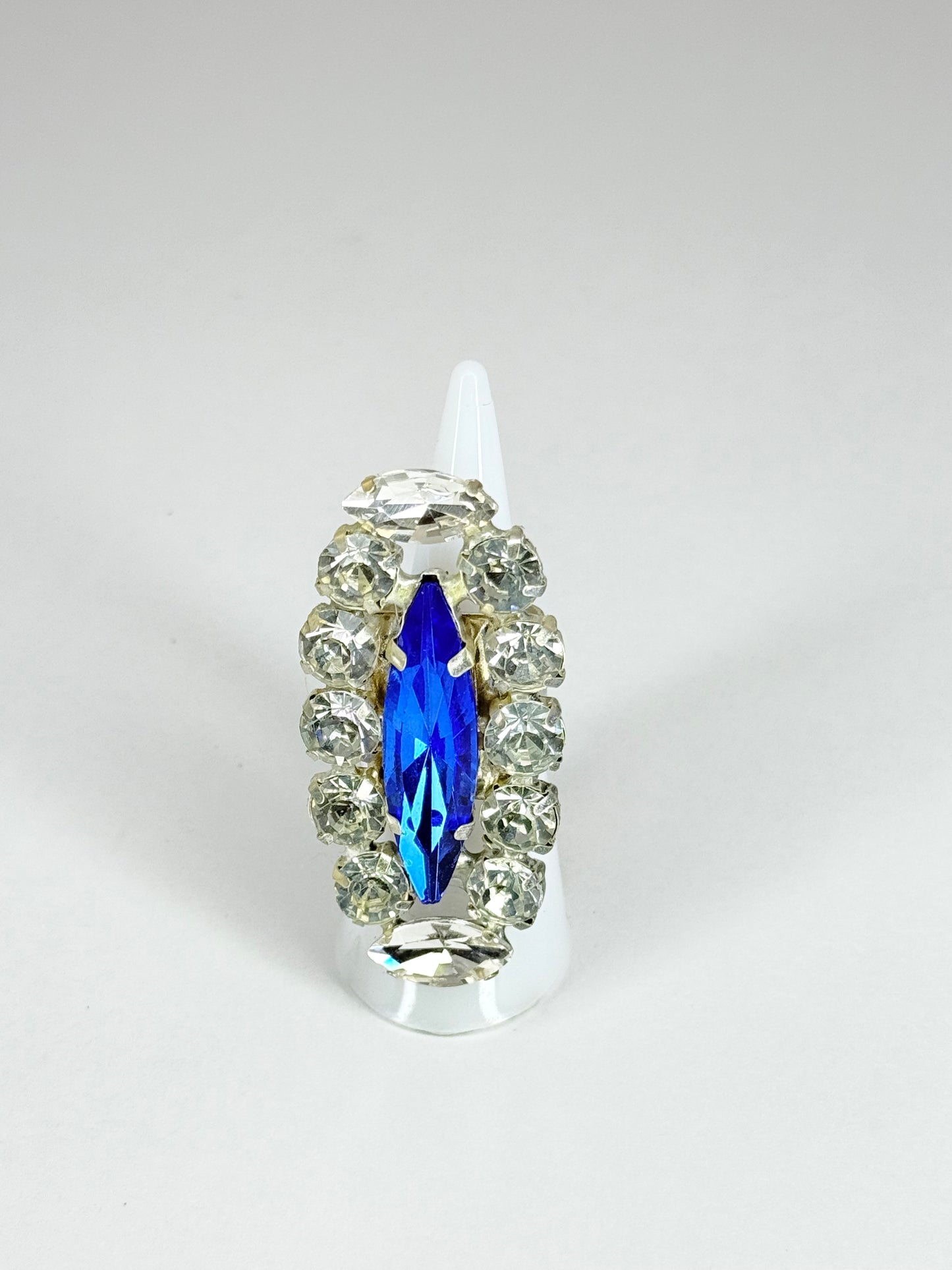Sapphire Blue & Clear Ring