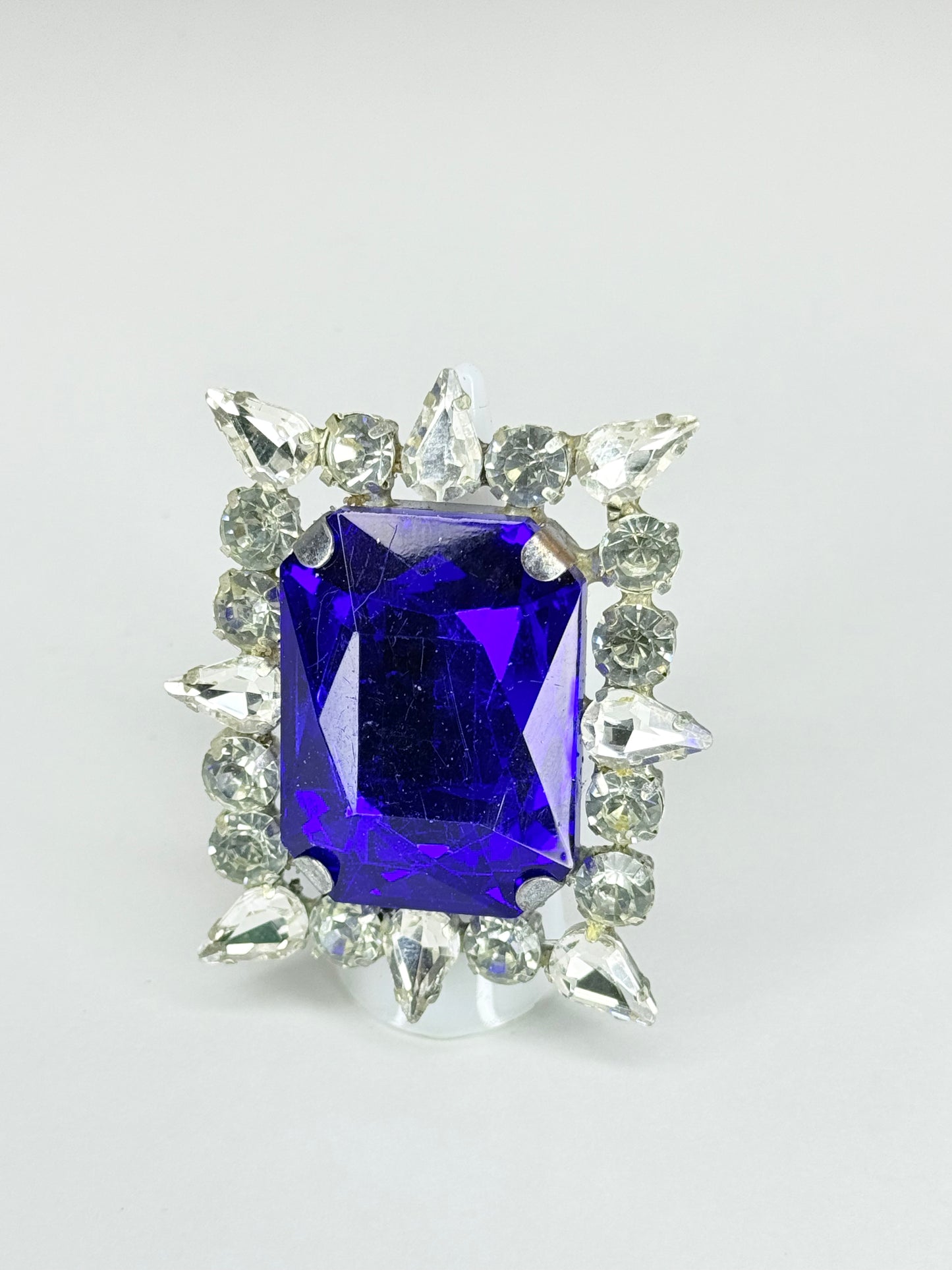 Cobalt & Clear Ring