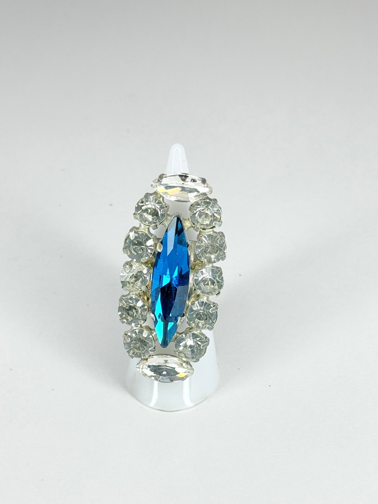 Blue Zircon & Clear Ring