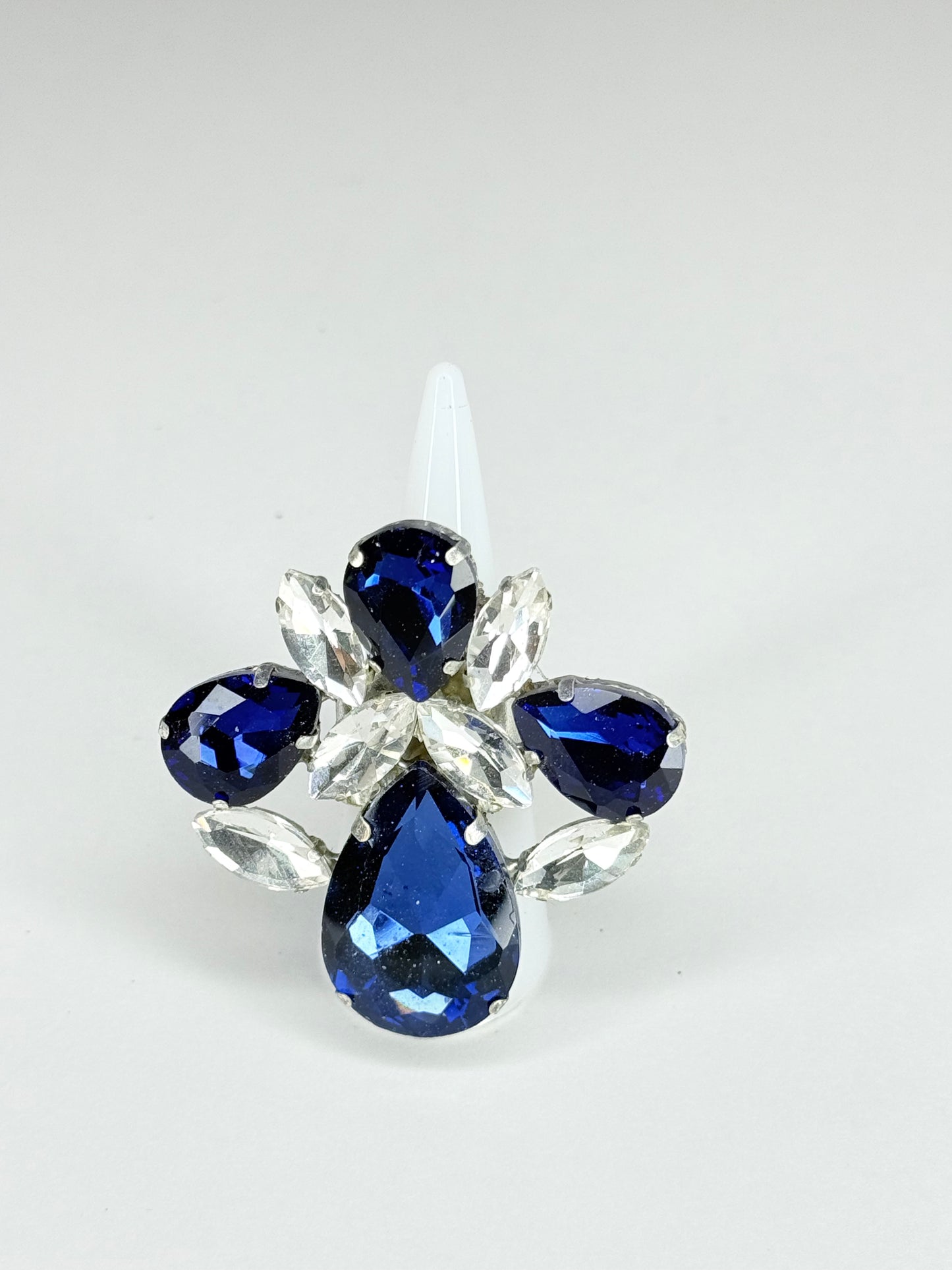 Midnight Blue & Clear Ring