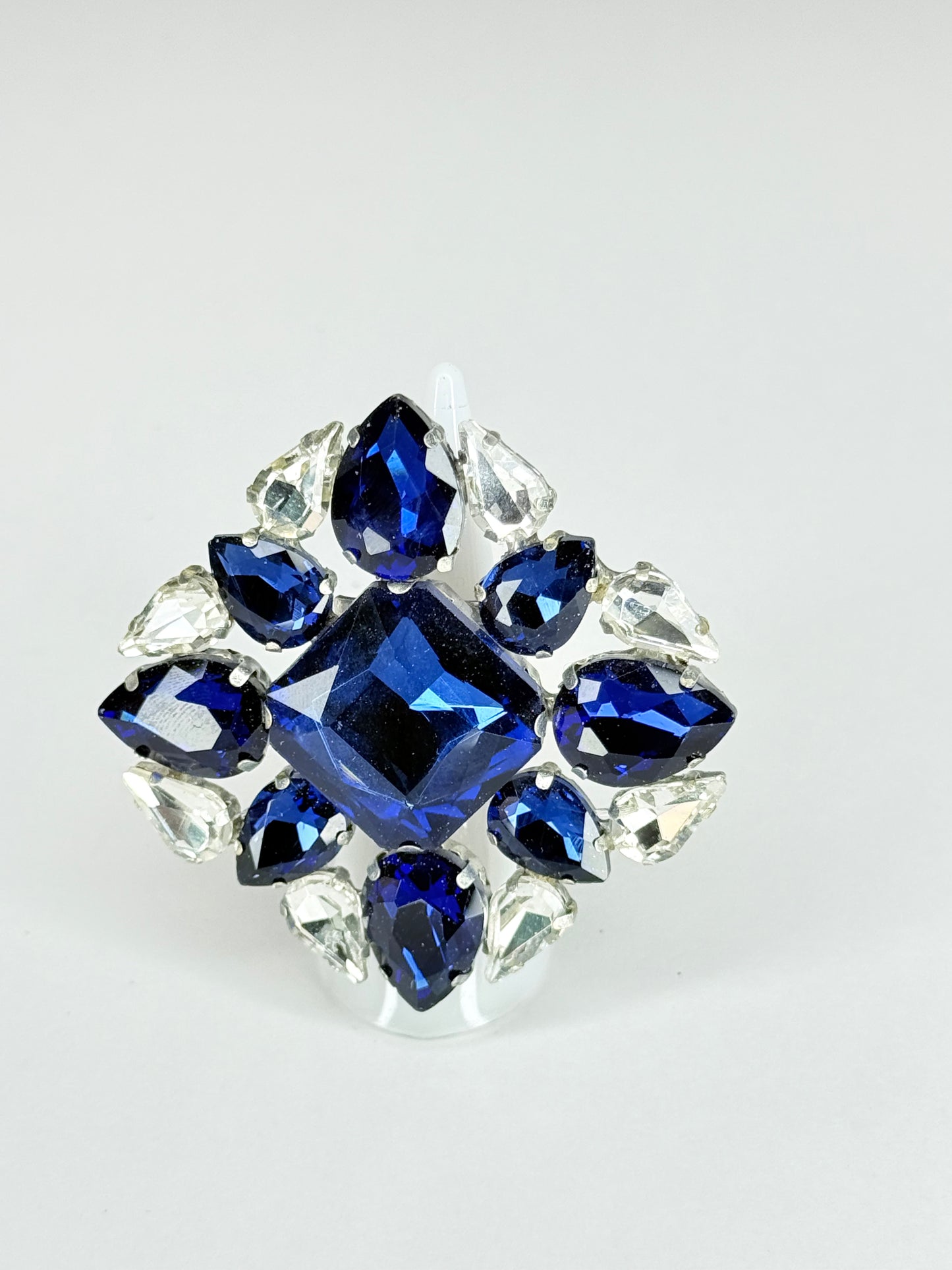 Midnight Blue & Clear Ring