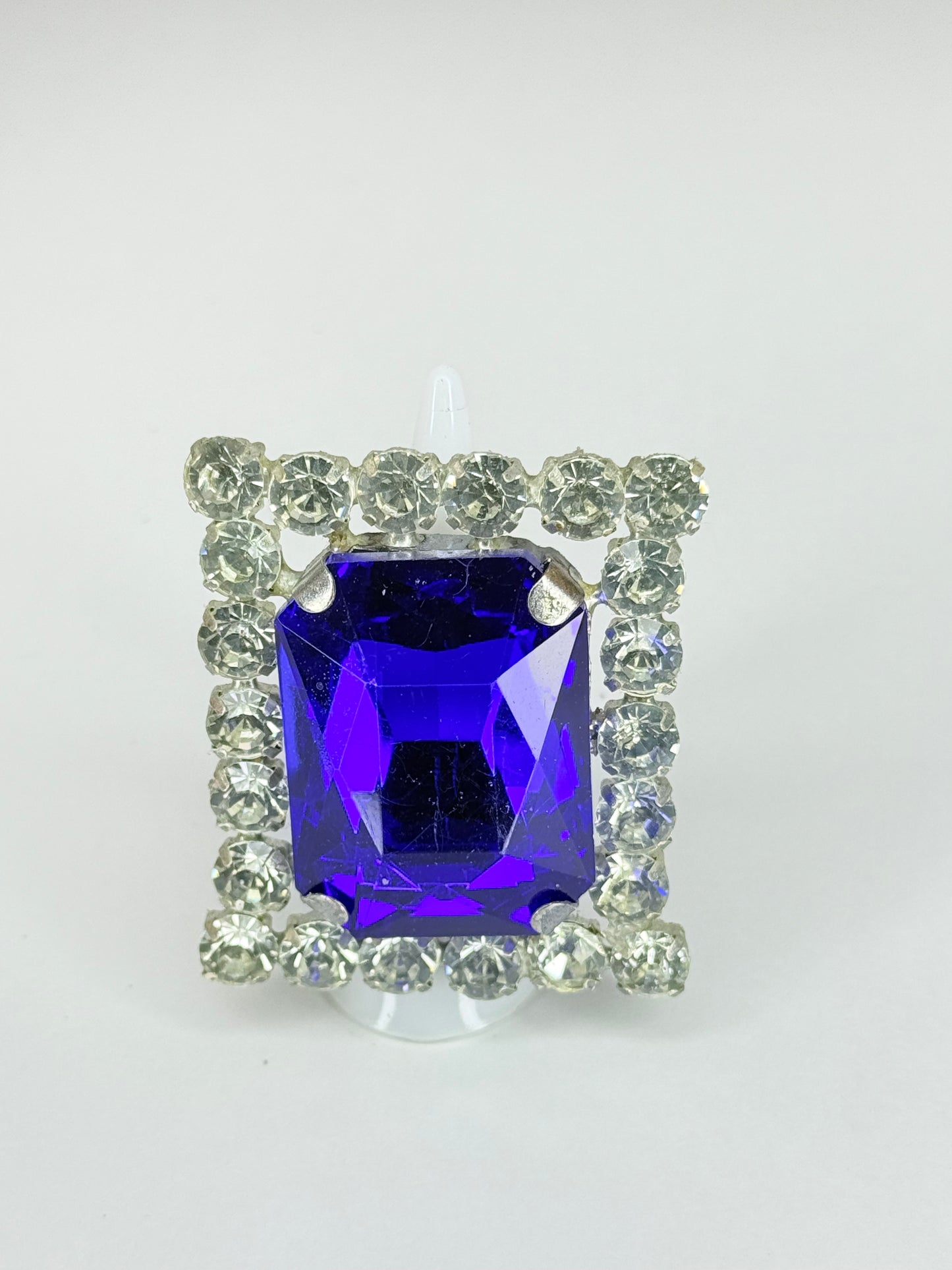 Cobalt Blue & Clear Ring
