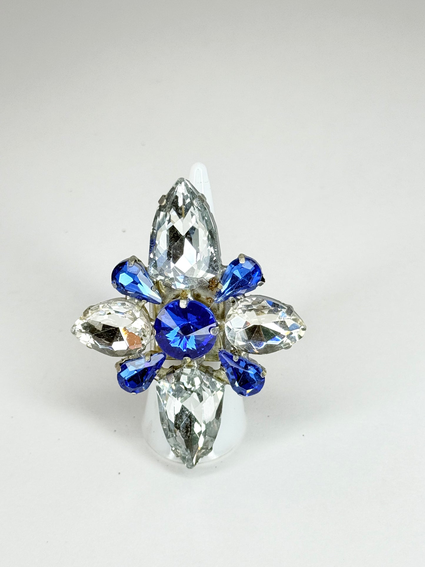 Sapphire Blue & Clear Ring