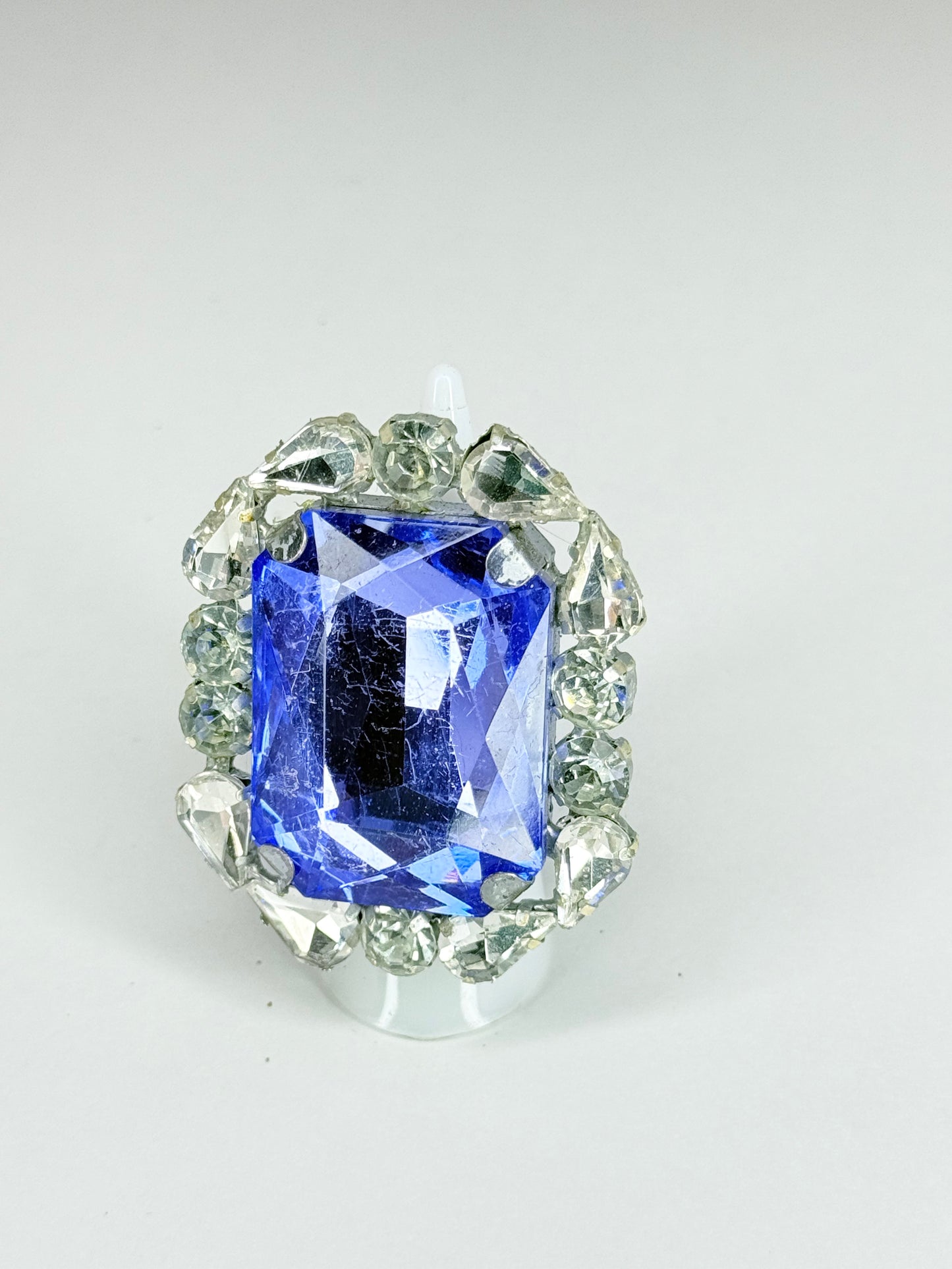 Sapphire Blue & Clear Ring