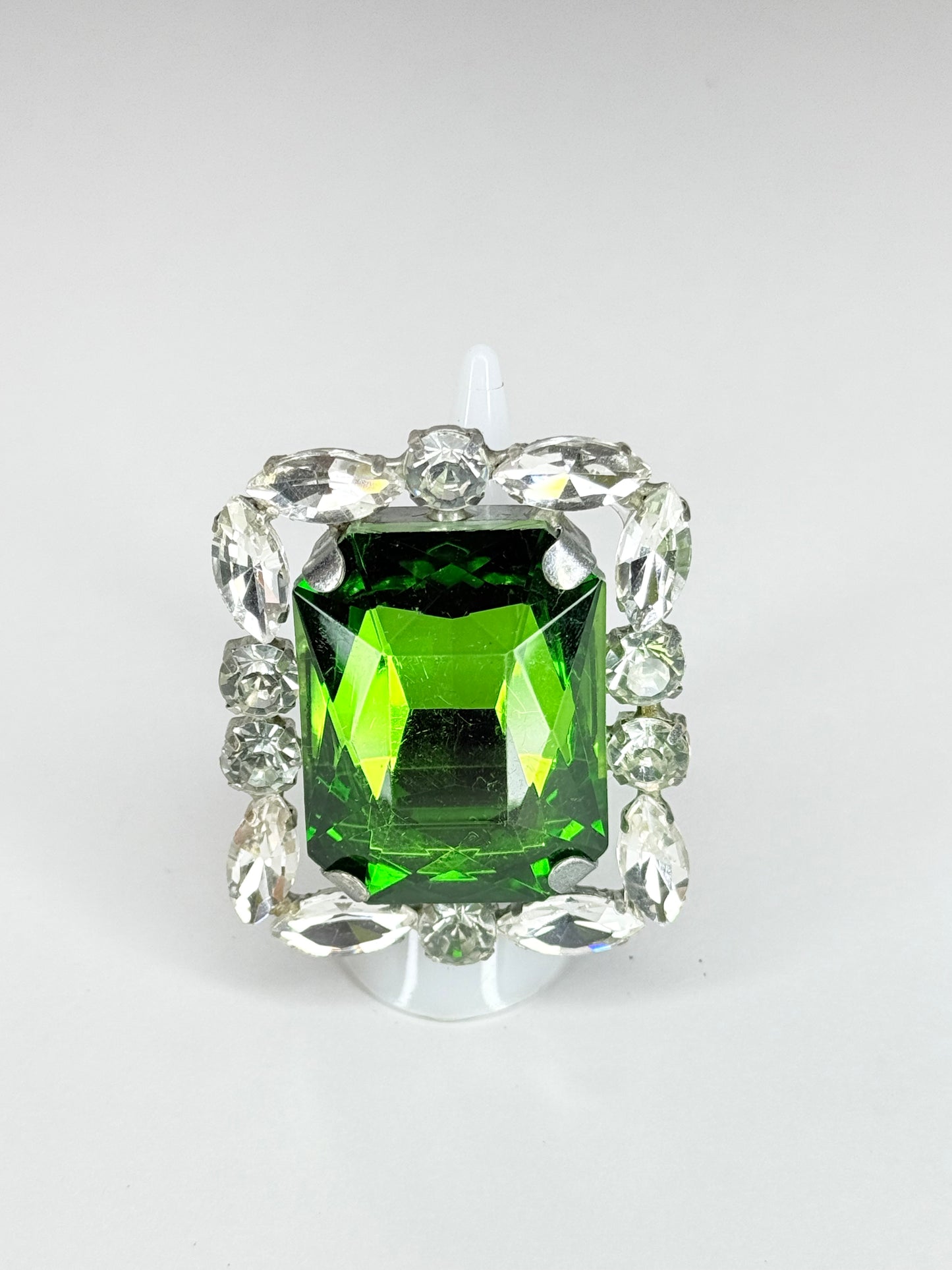 Emerald & Clear Ring