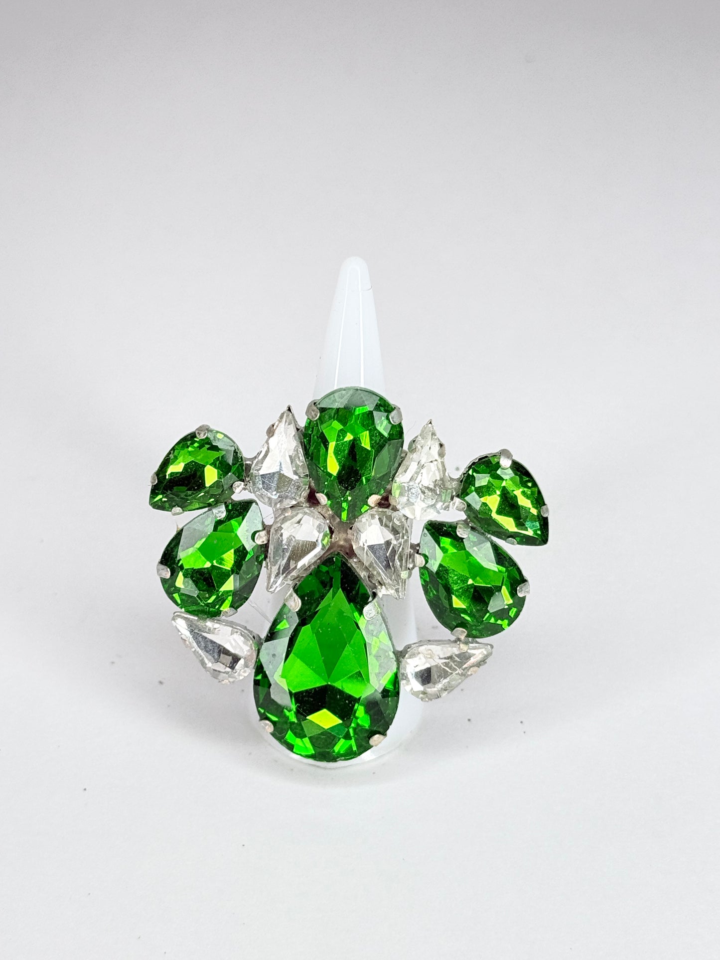 Emerald & Clear Ring