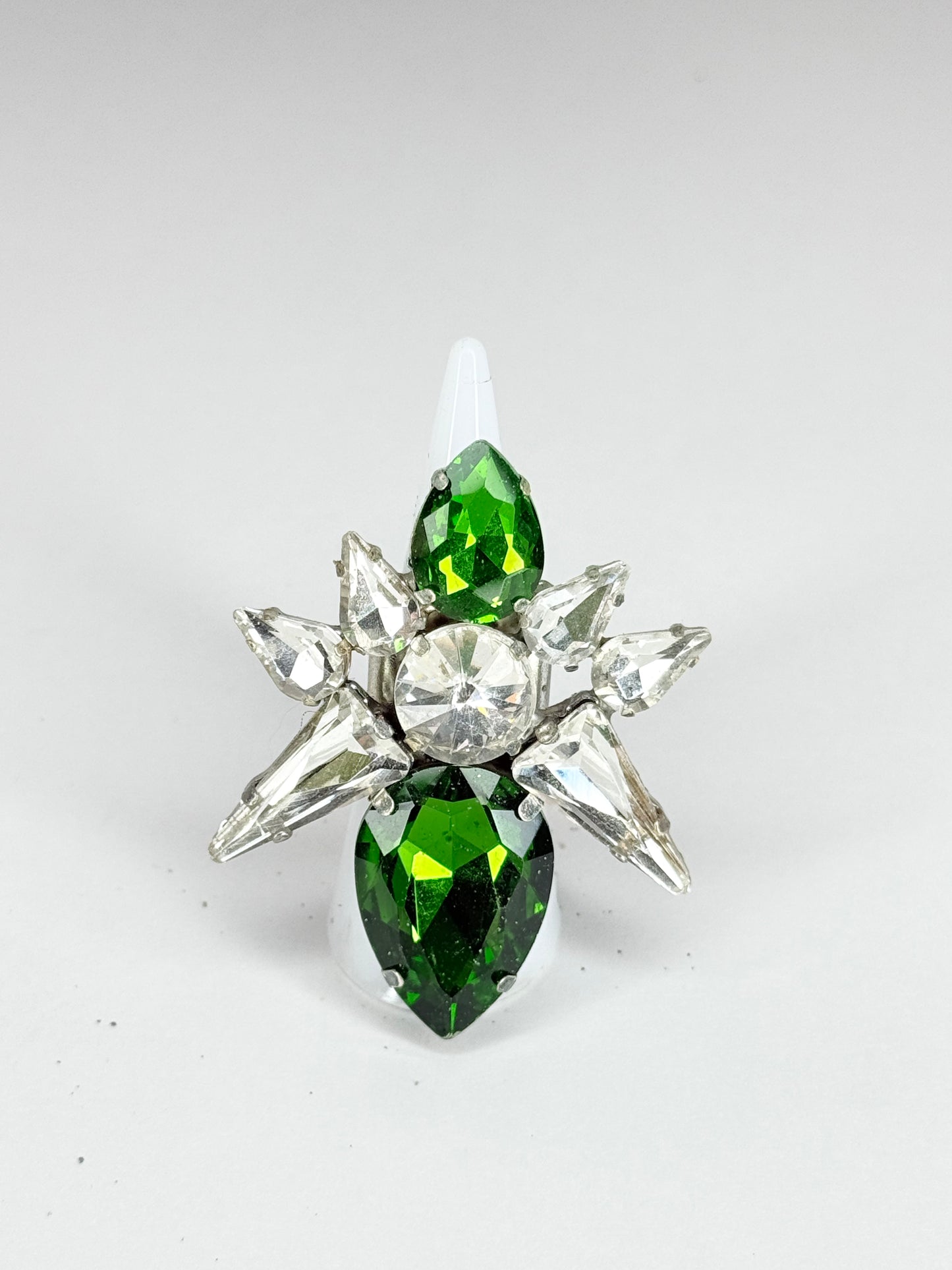 Emerald & Clear Ring