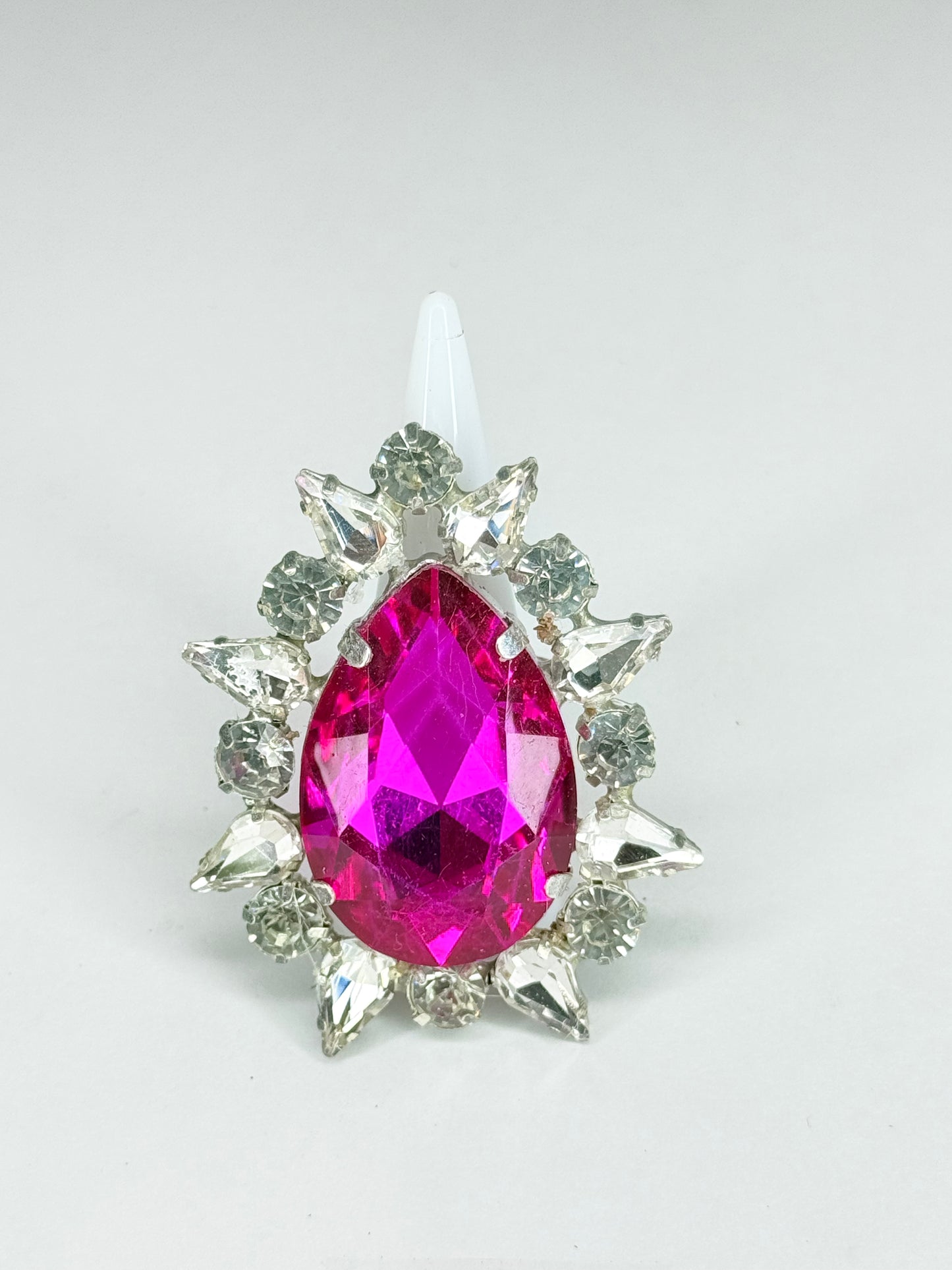 Fuchsia & Clear Ring