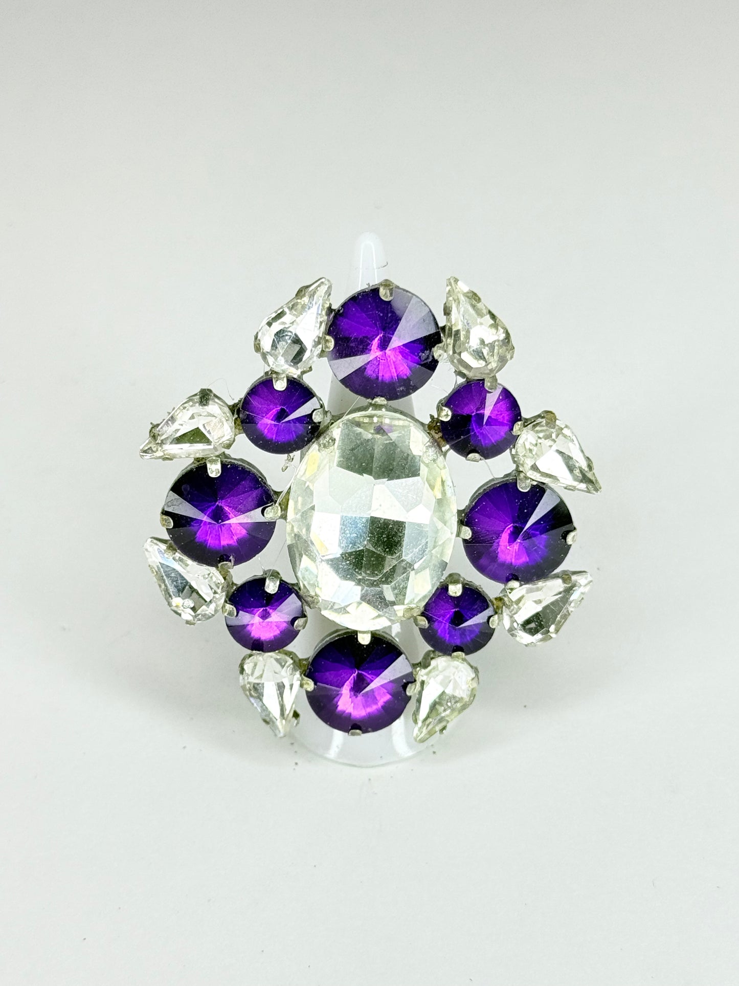 Purple & Clear Ring