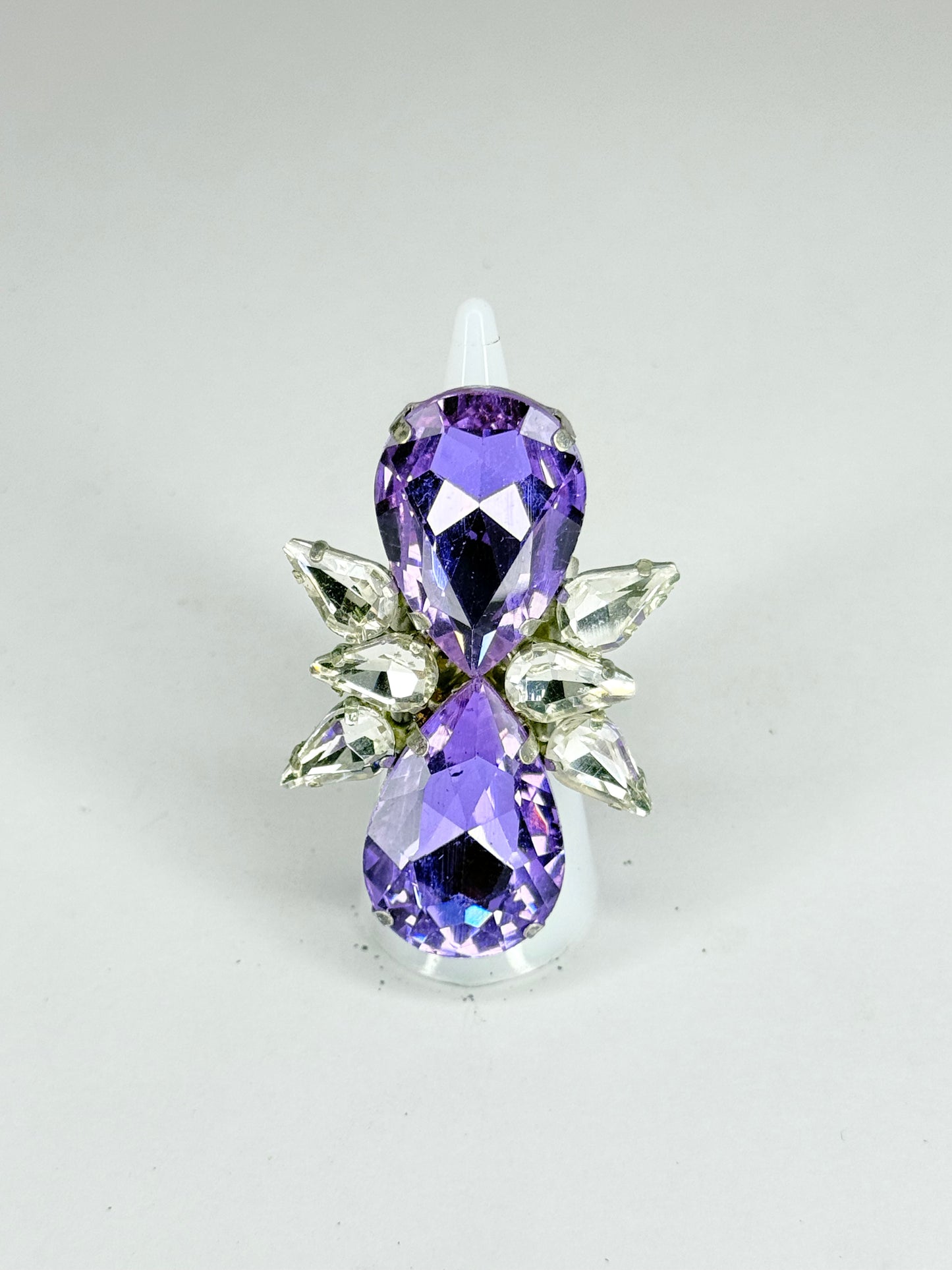Violet & Clear Ring