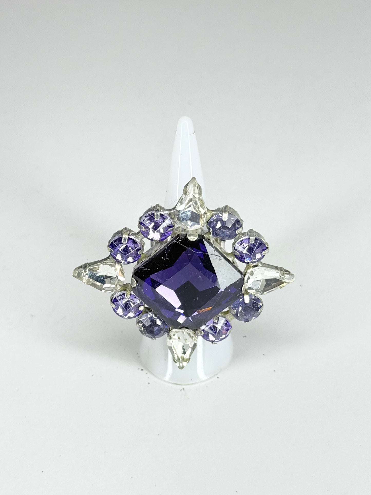 Violet & Clear Ring