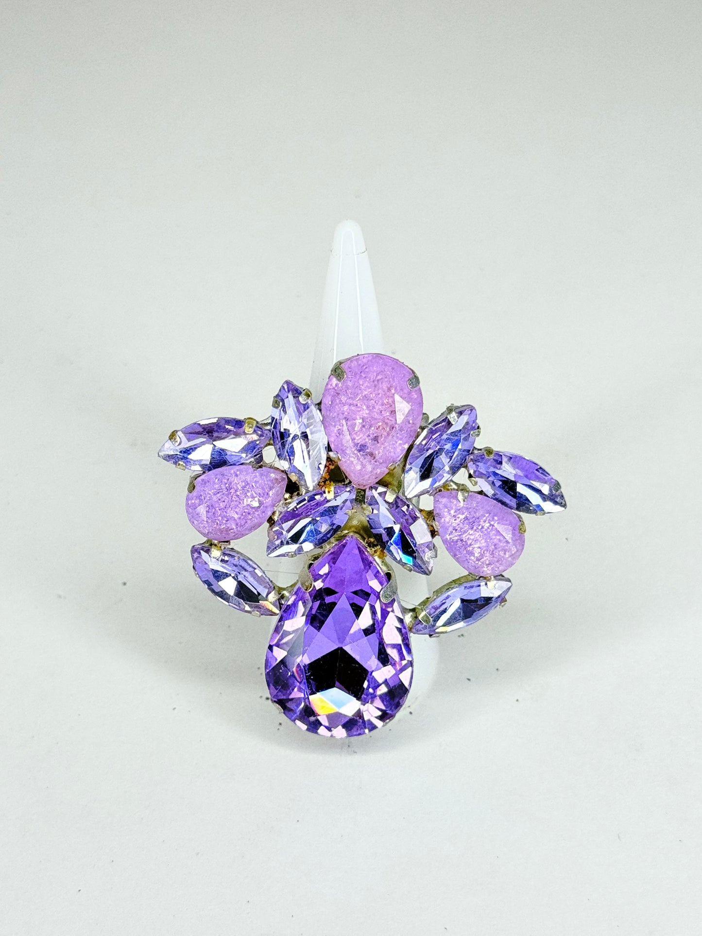 Violet & Shattered Glass Ring