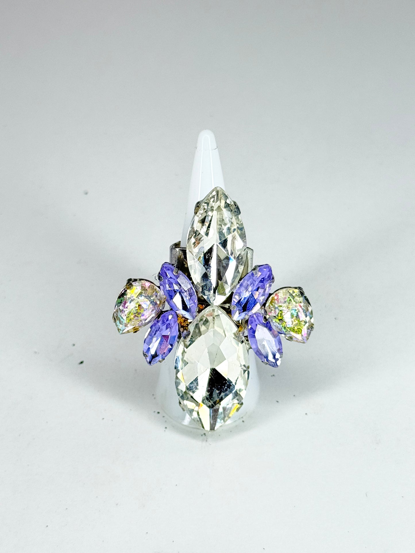 Violet & Clear Ring