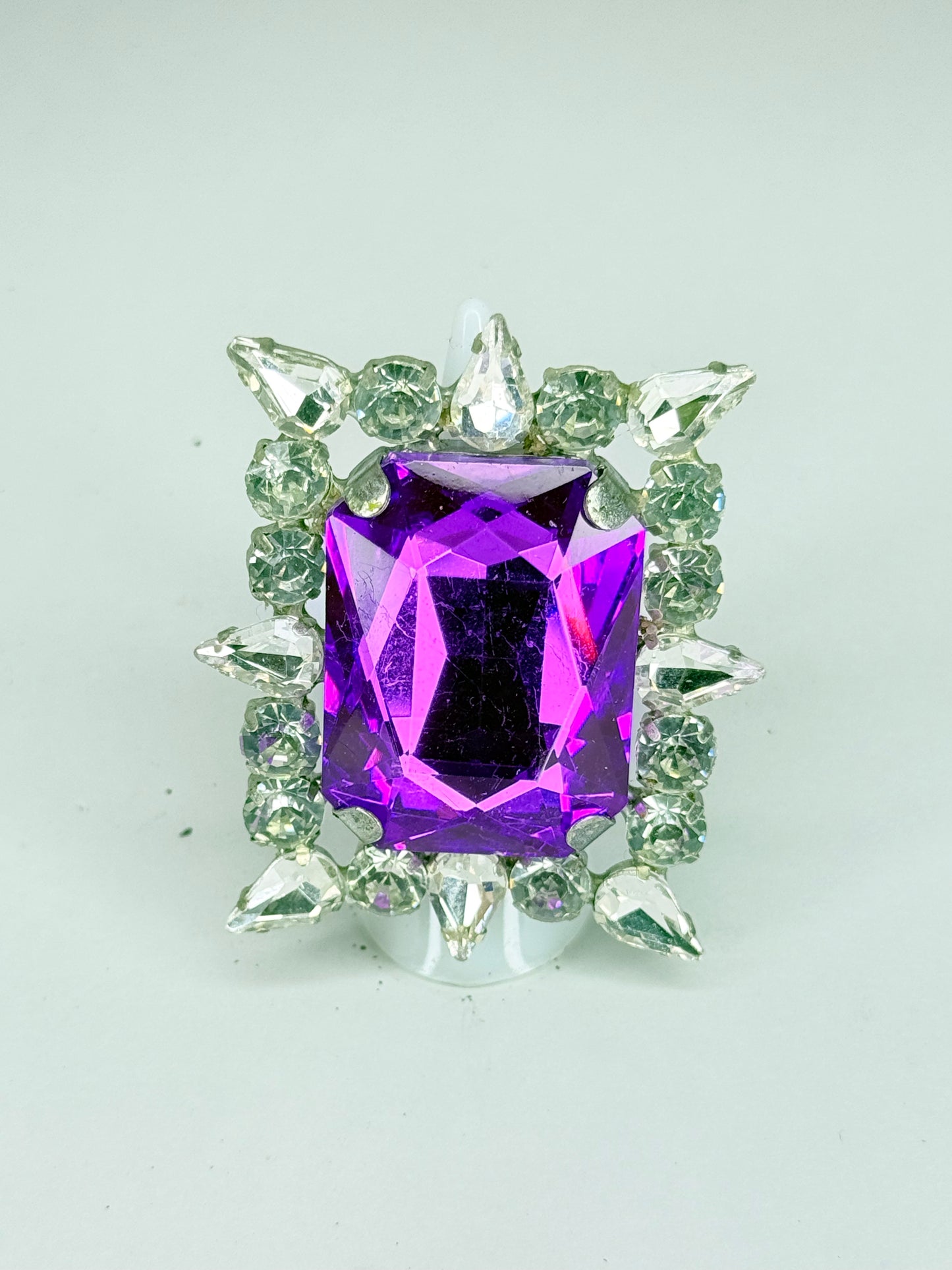 Purple & Clear Ring