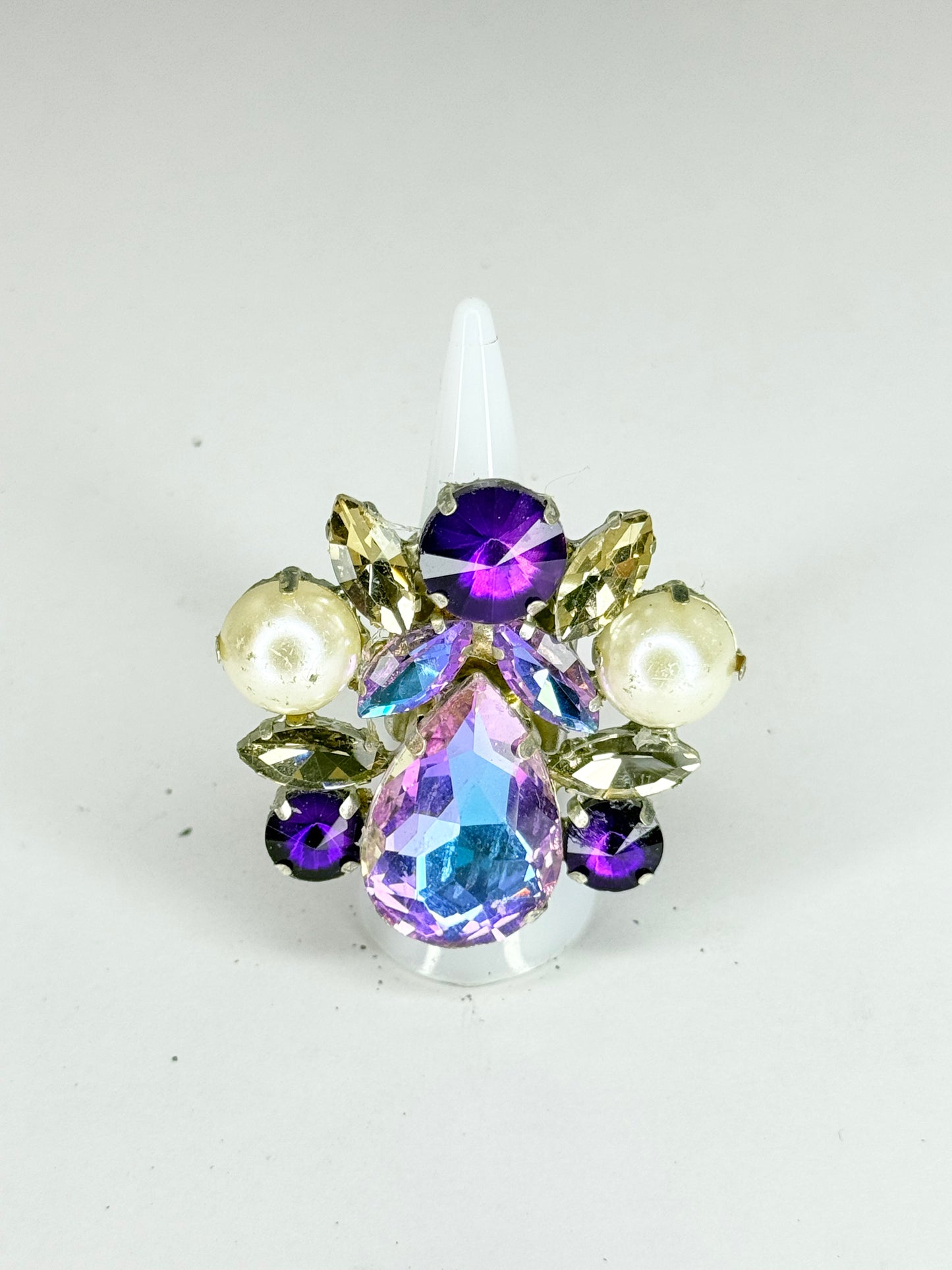 Unicorn, Smoked Topaz & Pearl Ring
