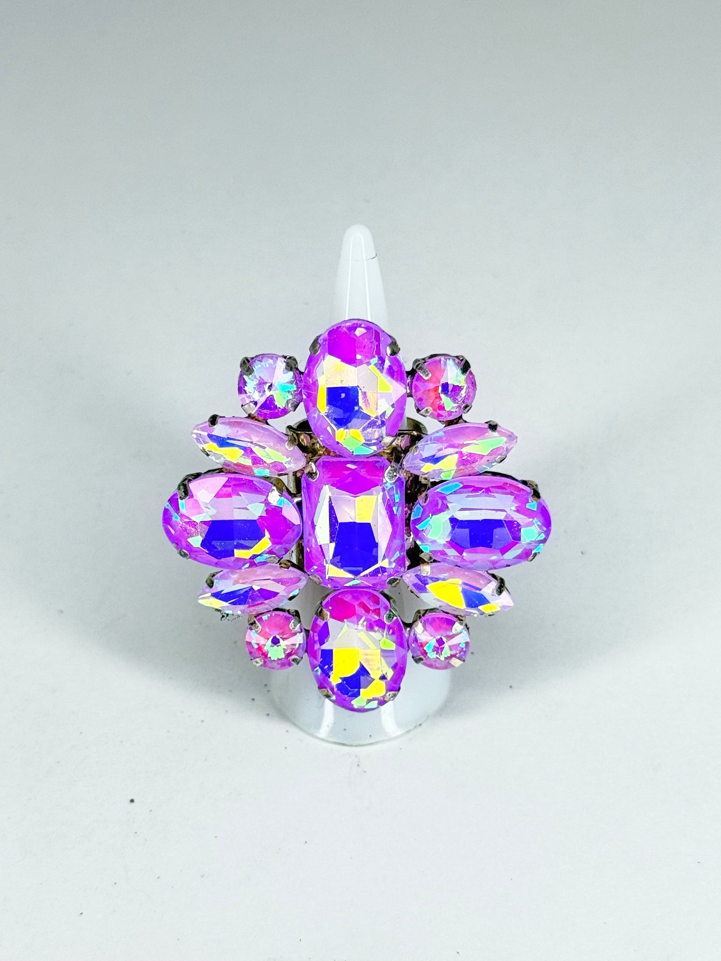Violet Purple Mocha AB Ring