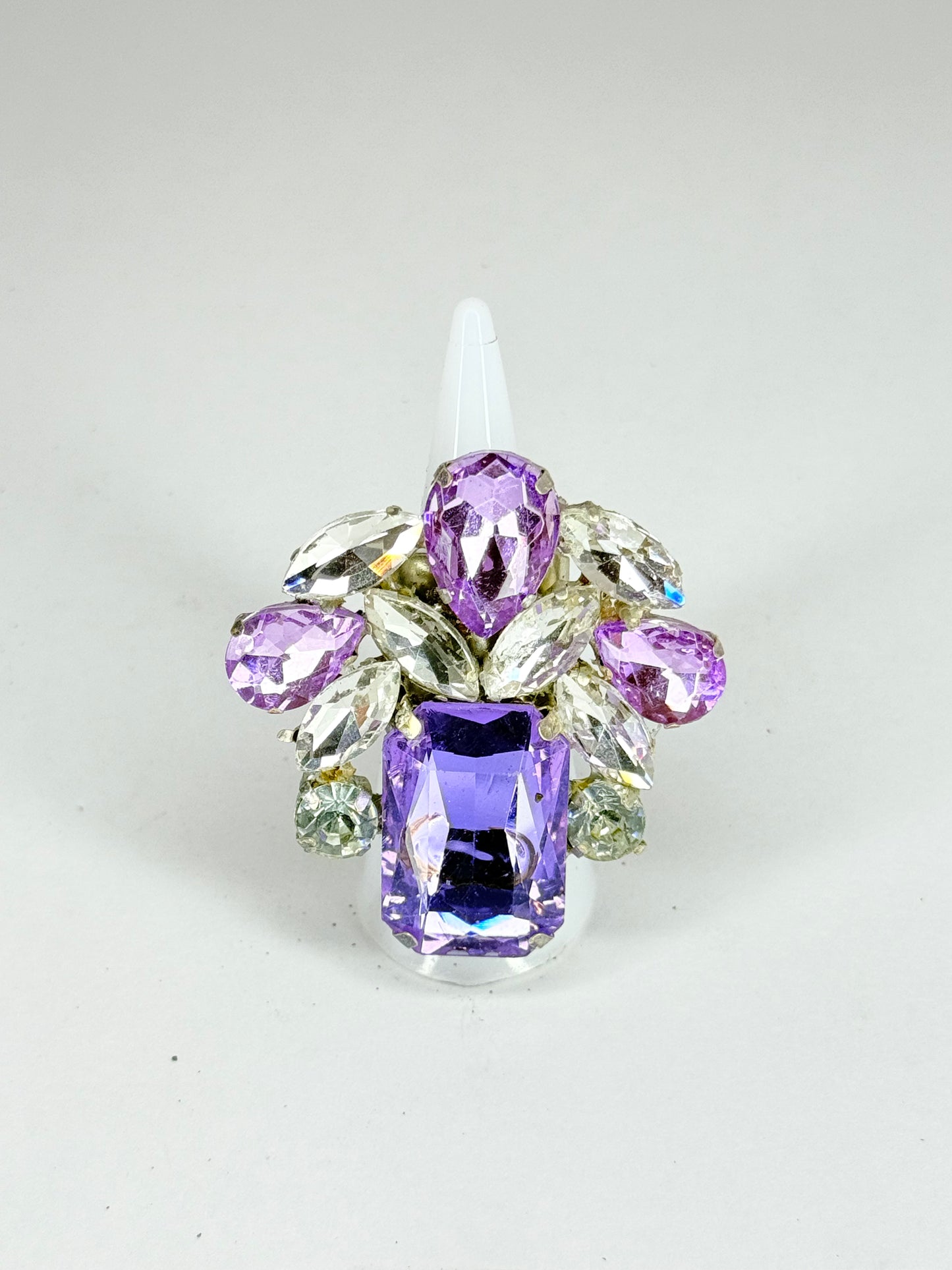 Violet & Clear Ring