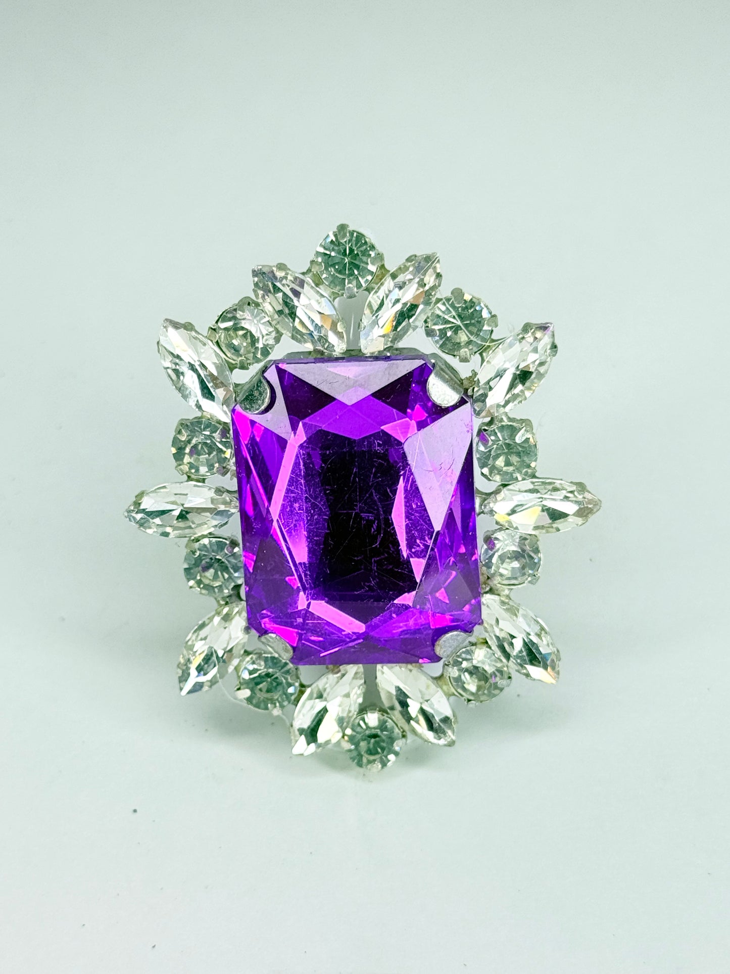 Purple & Clear Ring