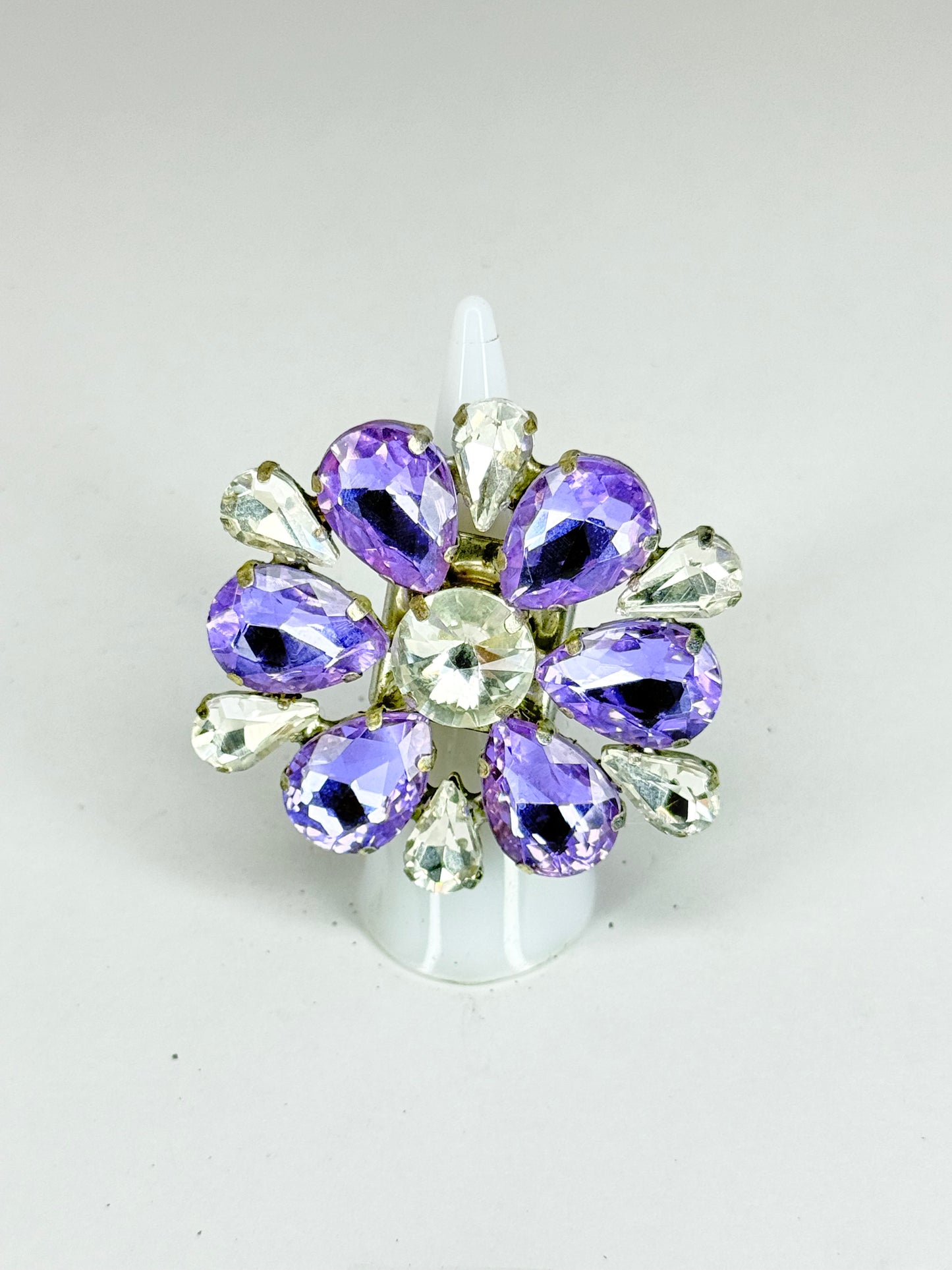 Violet & Clear Ring