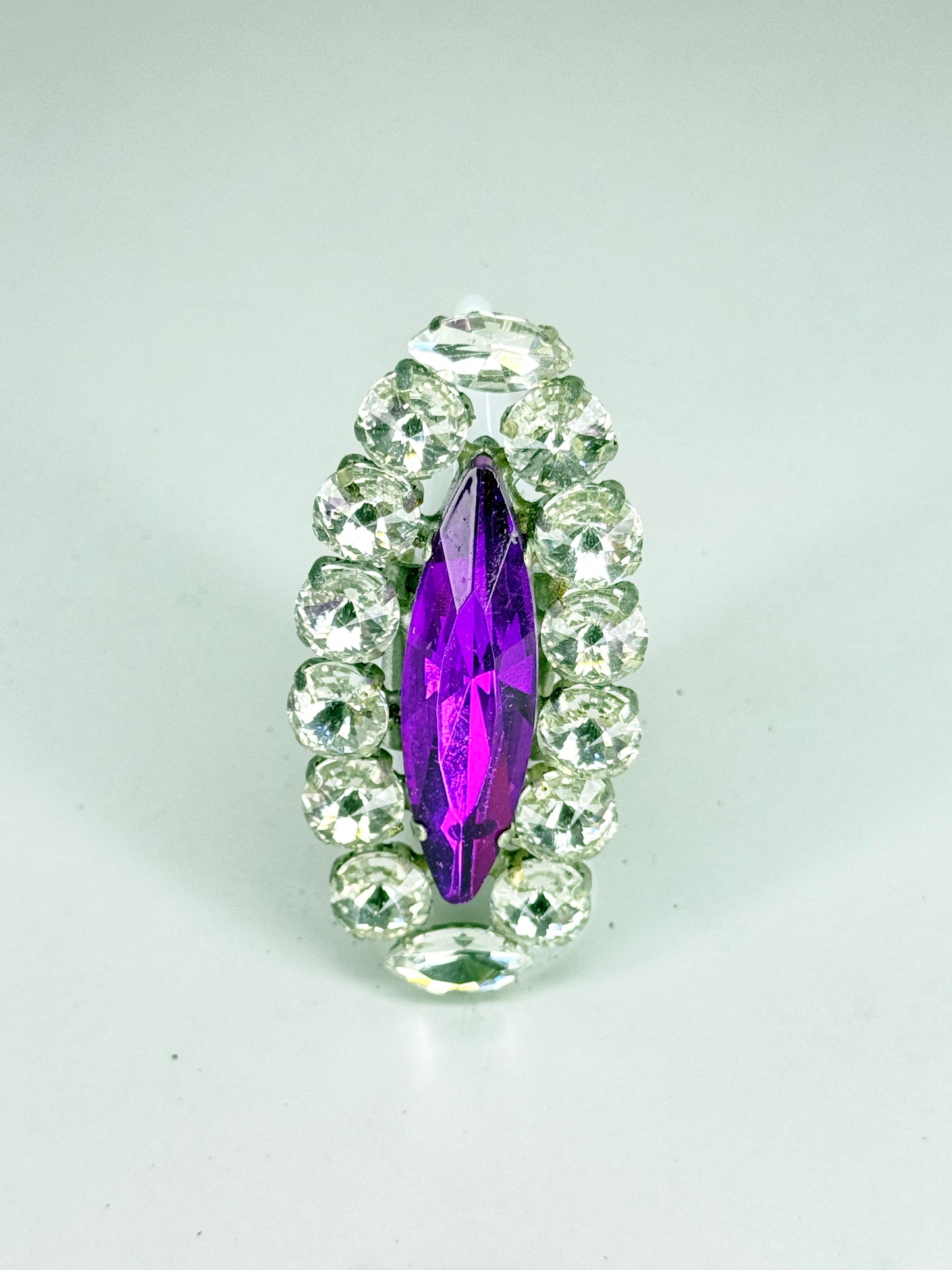 Purple & Clear Ring