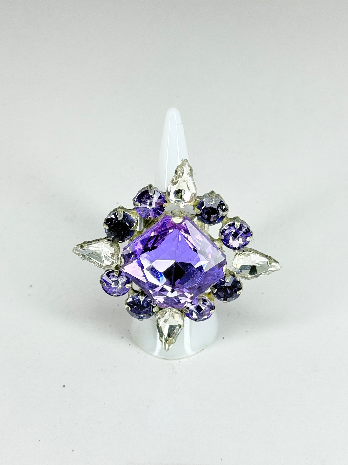 Violet & Clear Ring
