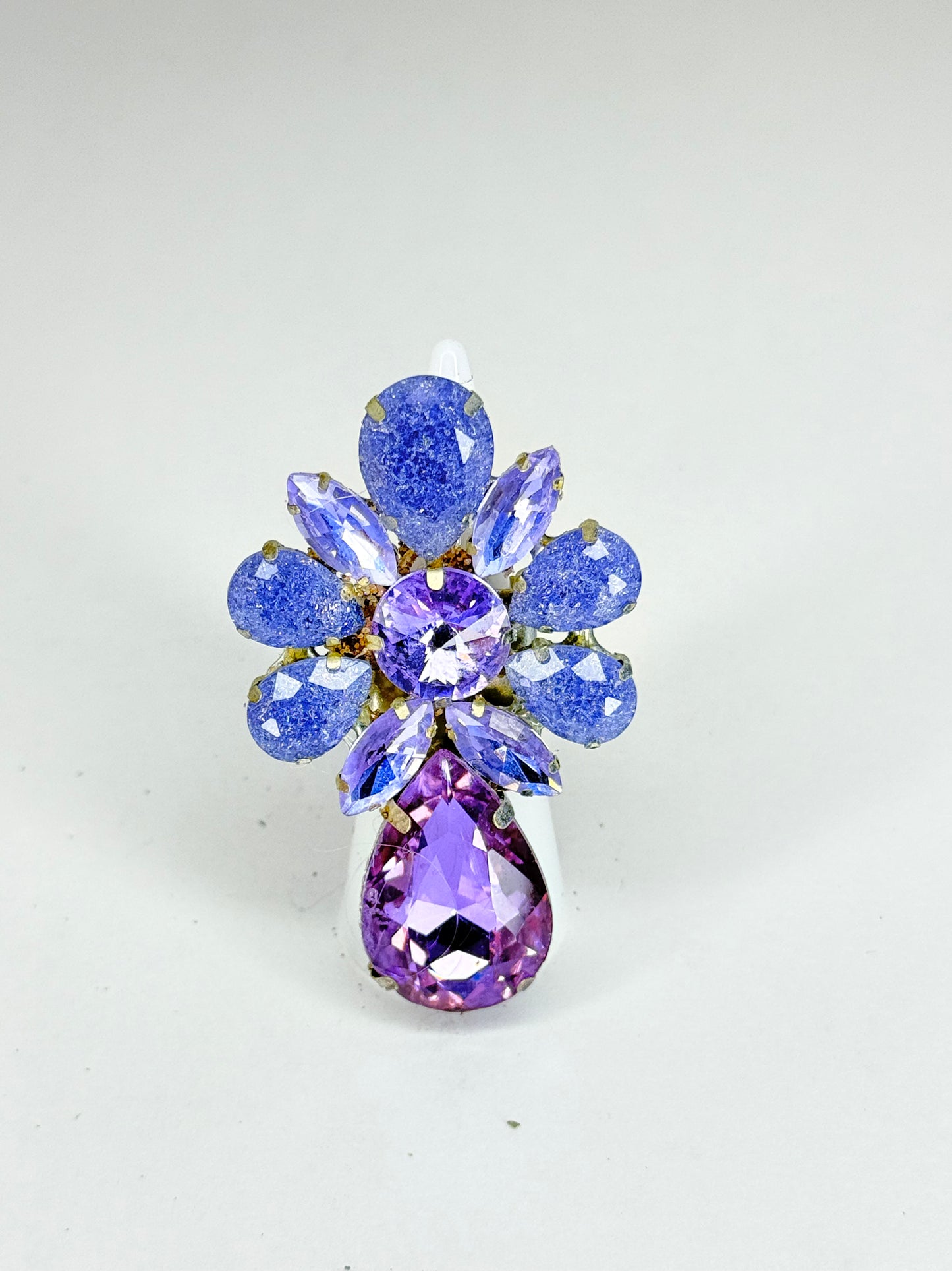 Violet & Shattered Glass Ring