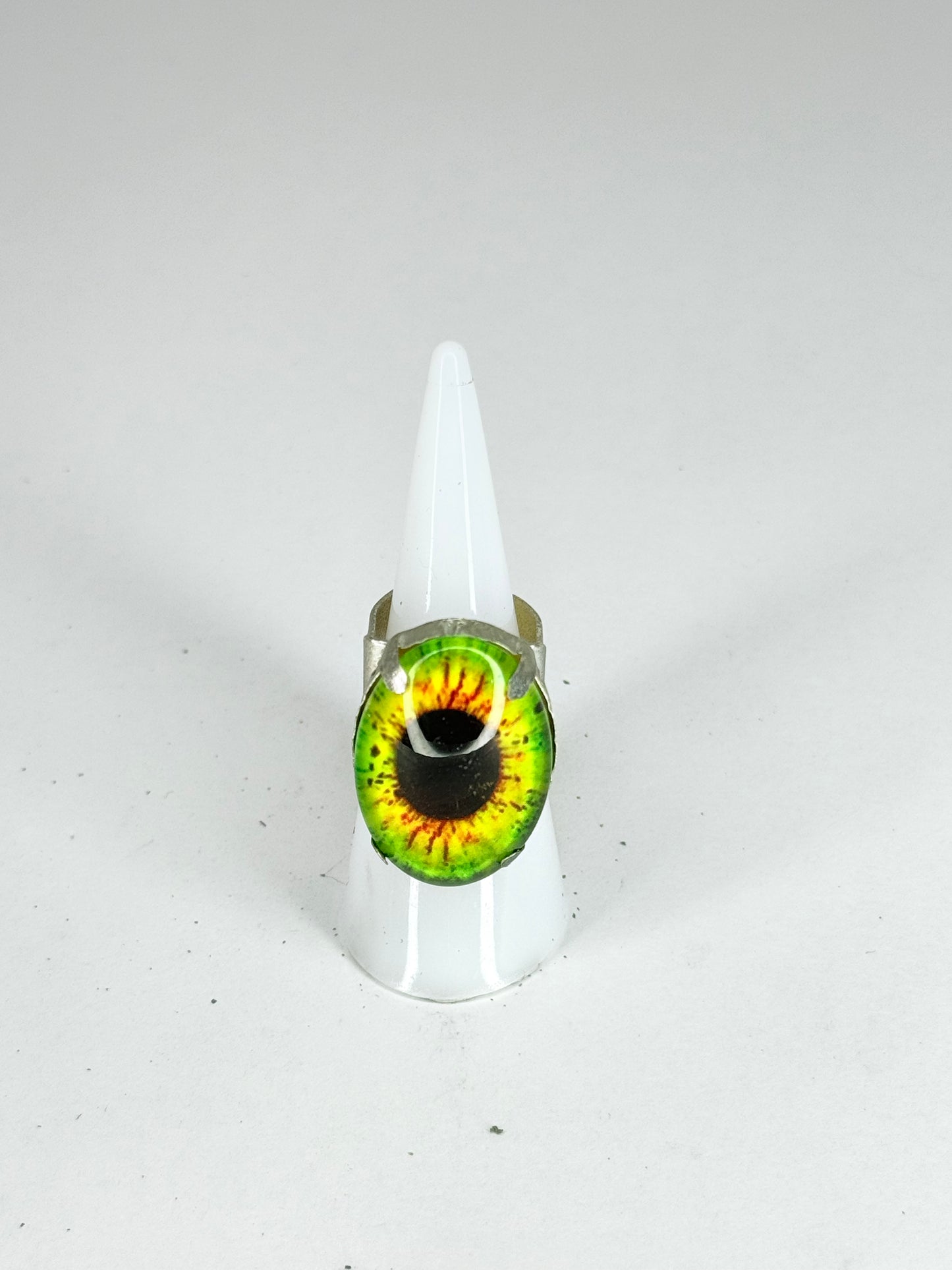Green Eyeball Ring