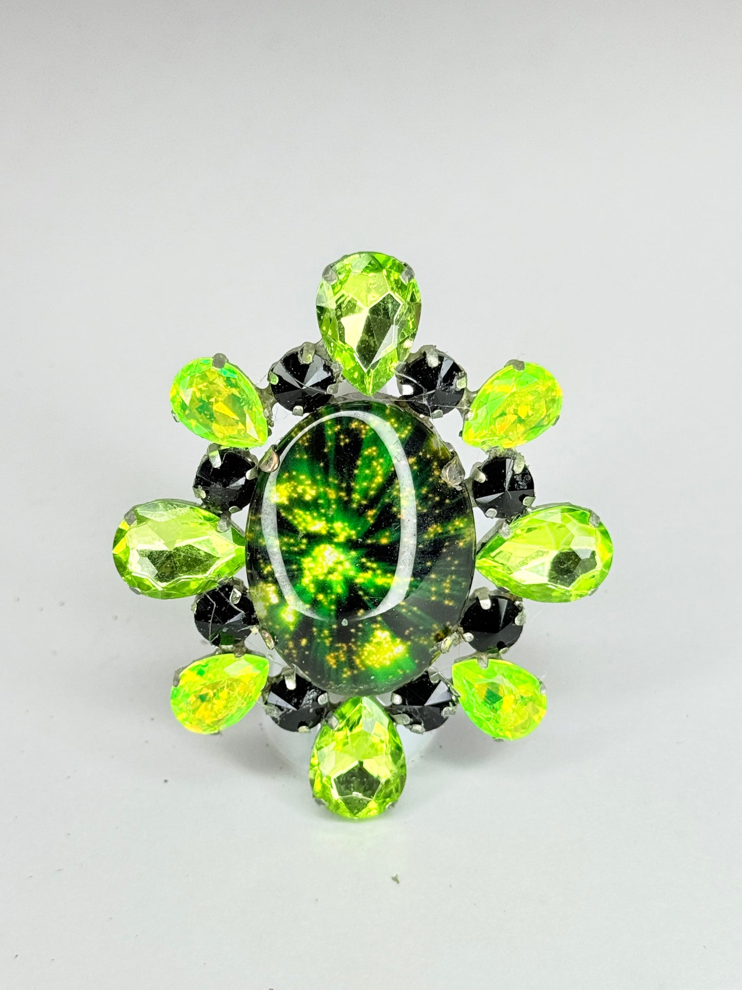 Acid & Green Cameo Ring
