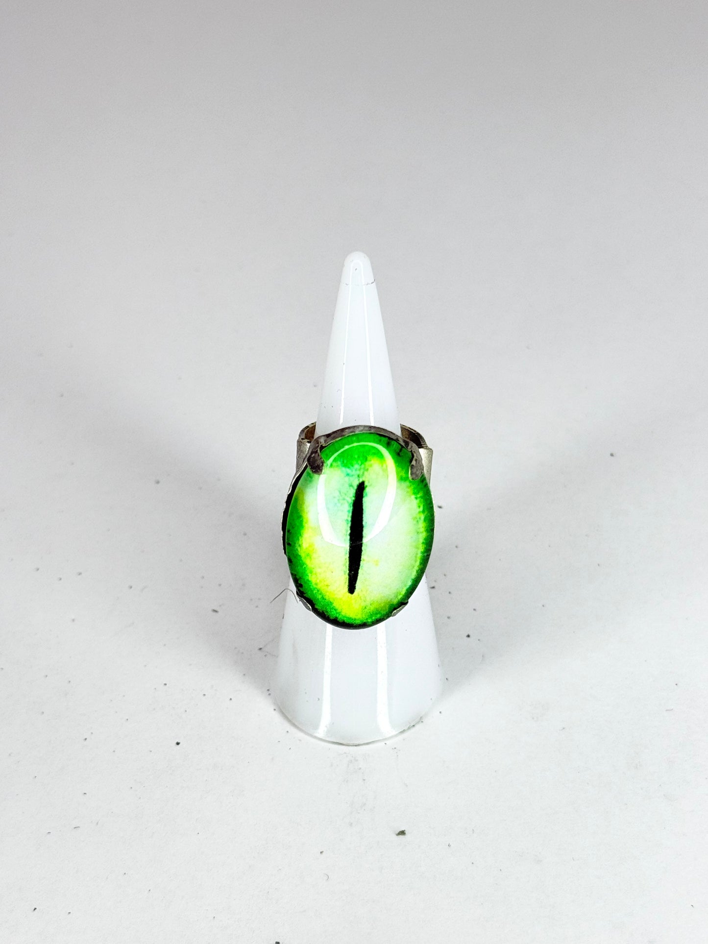 Green Eyeball Ring