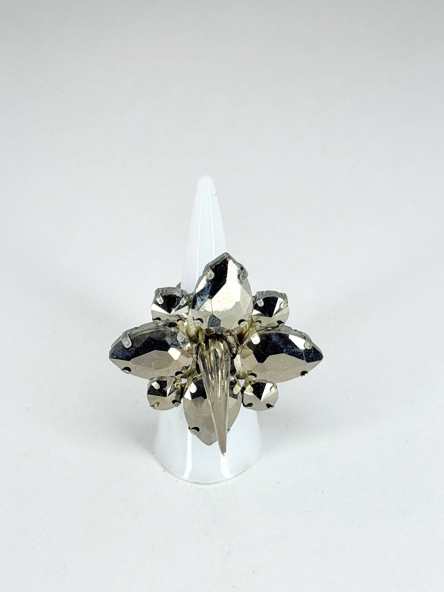 Gunmetal Grey Spike Ring