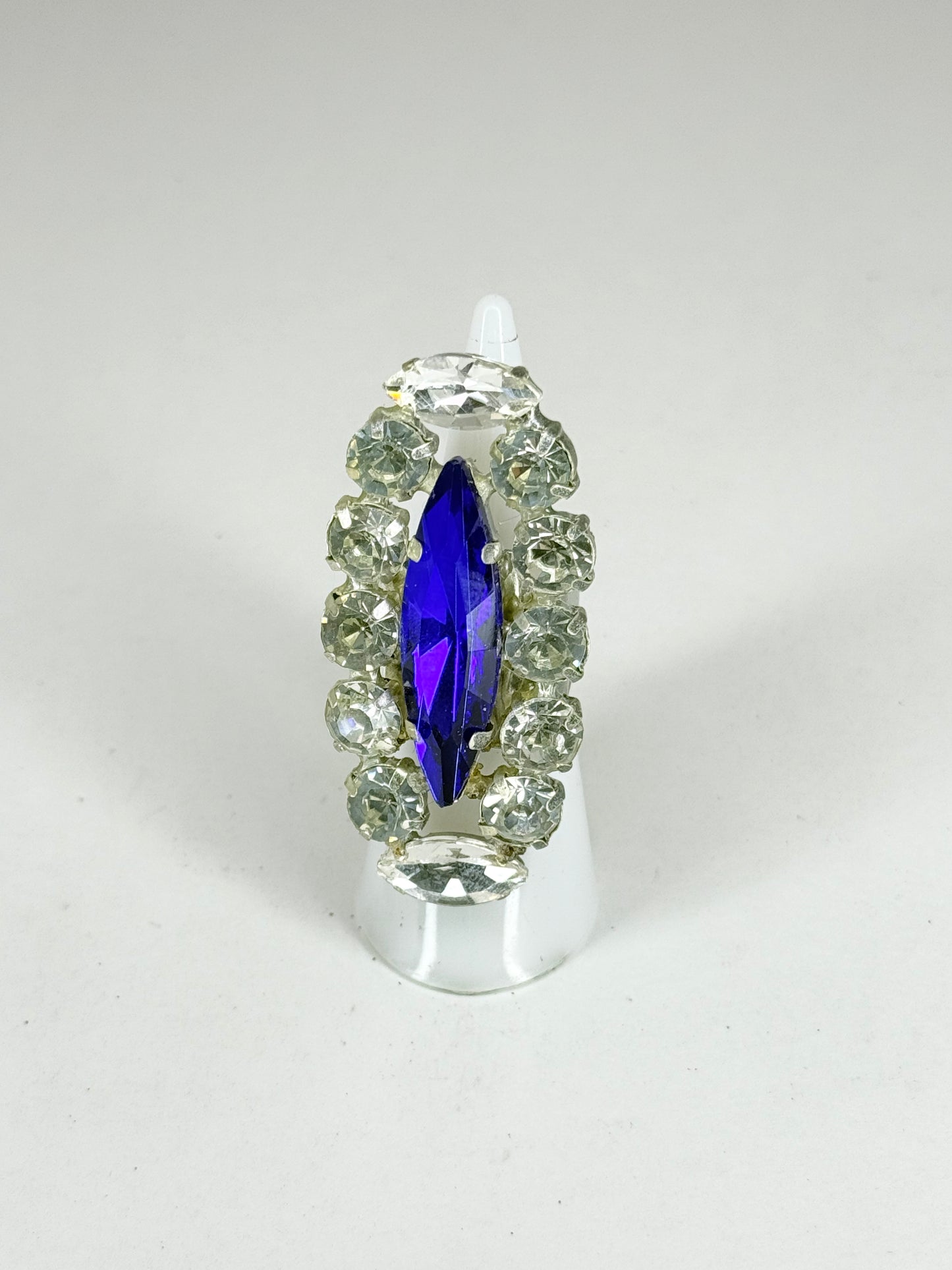 Cobalt Blue & Clear Ring