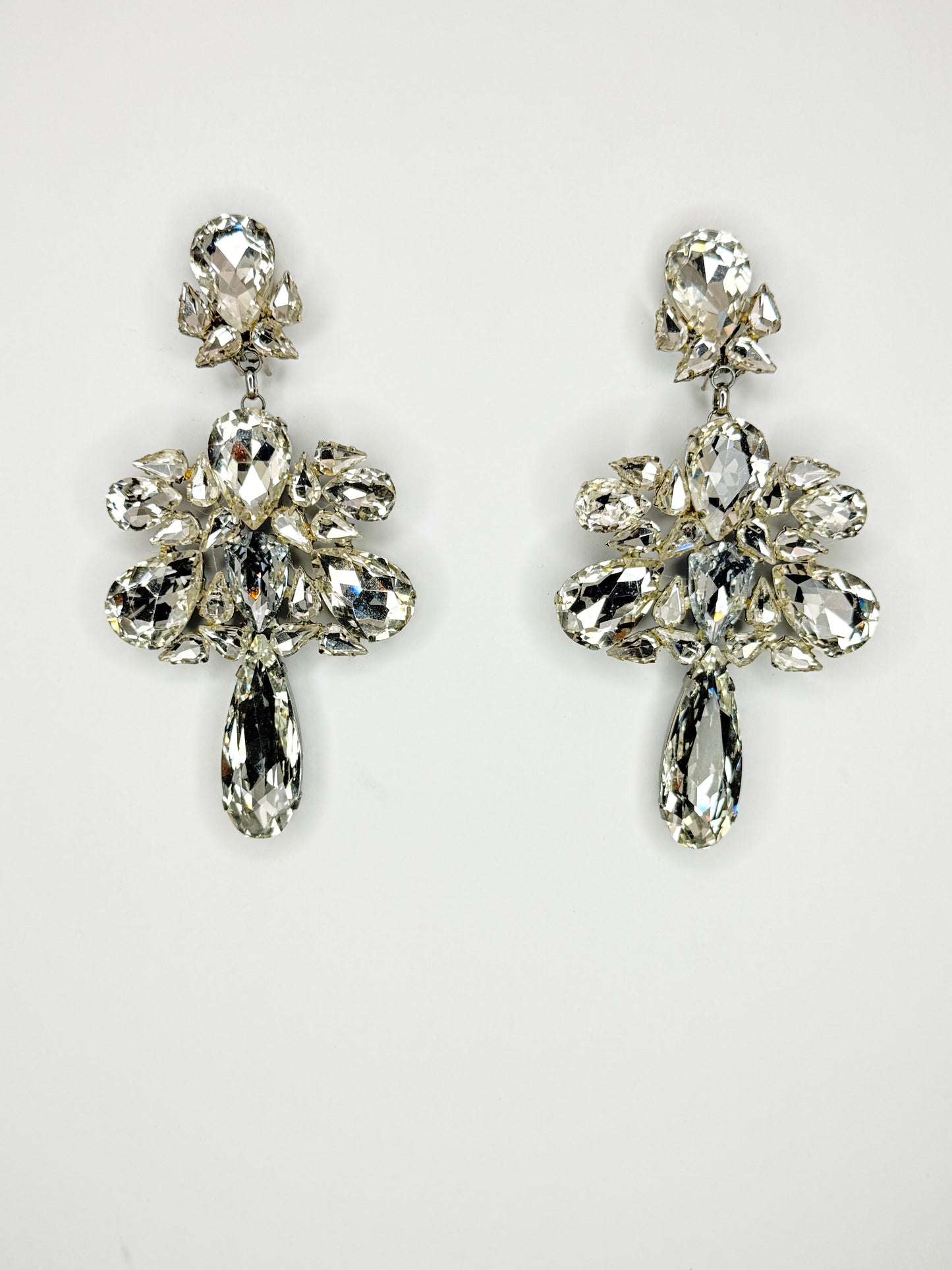 Clear Stiletto Earrings - Large Size