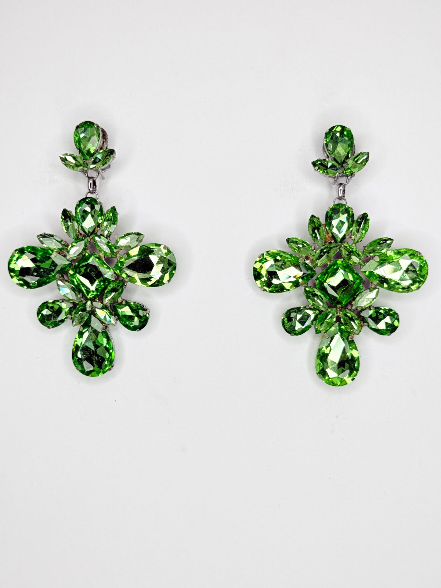 Peridot Green Earrings - Medium Size