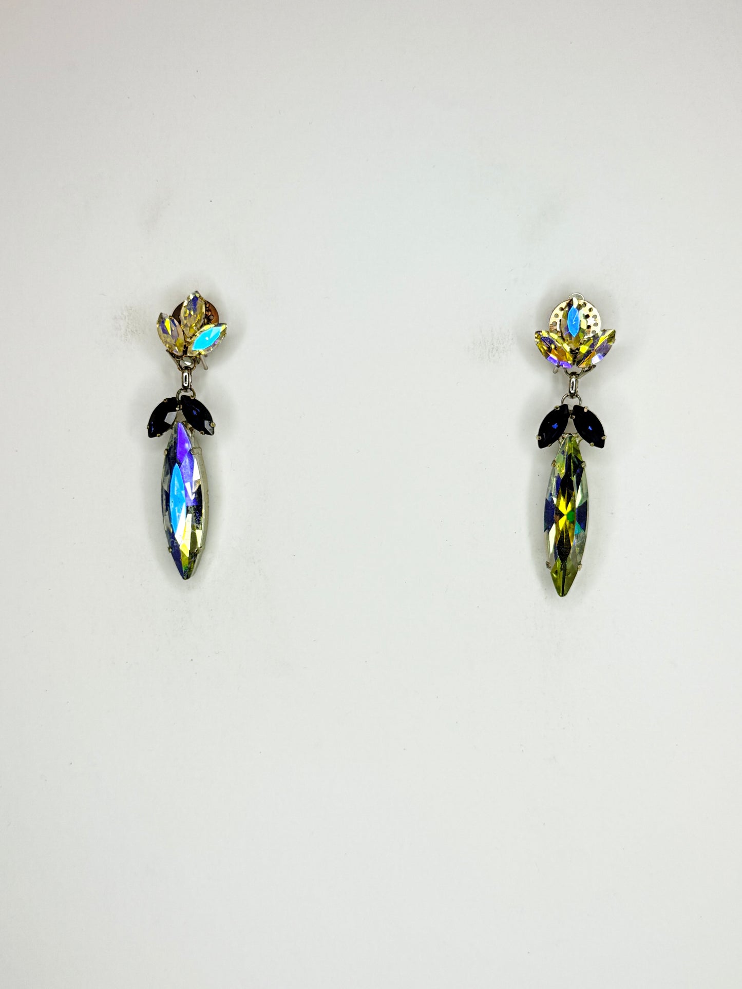 Midnight Blue & Moonlight Earrings - Small Cocktail Size