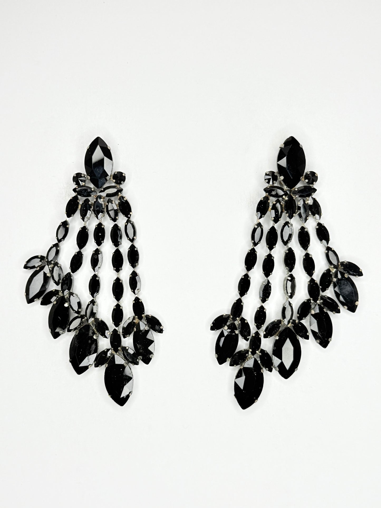 Black Earrings - Large Size