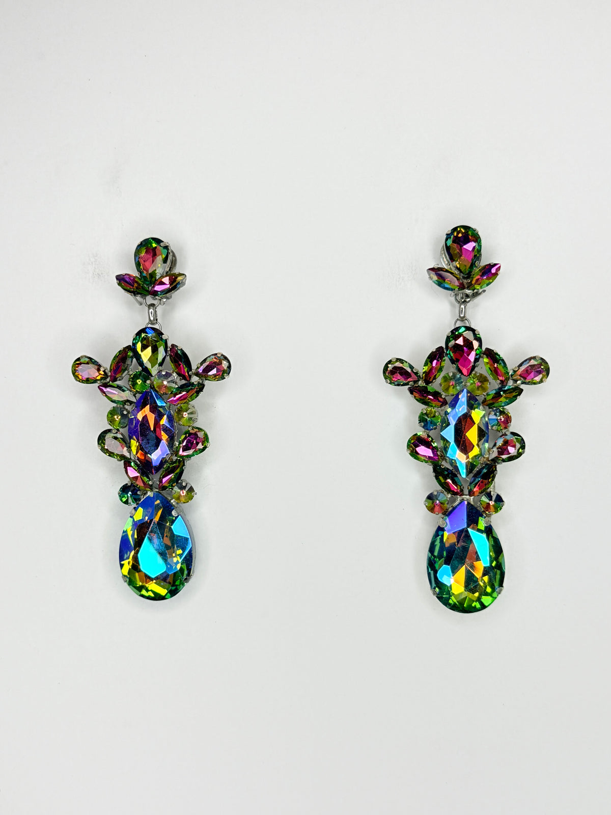Rainbow AB Earrings - Large Size