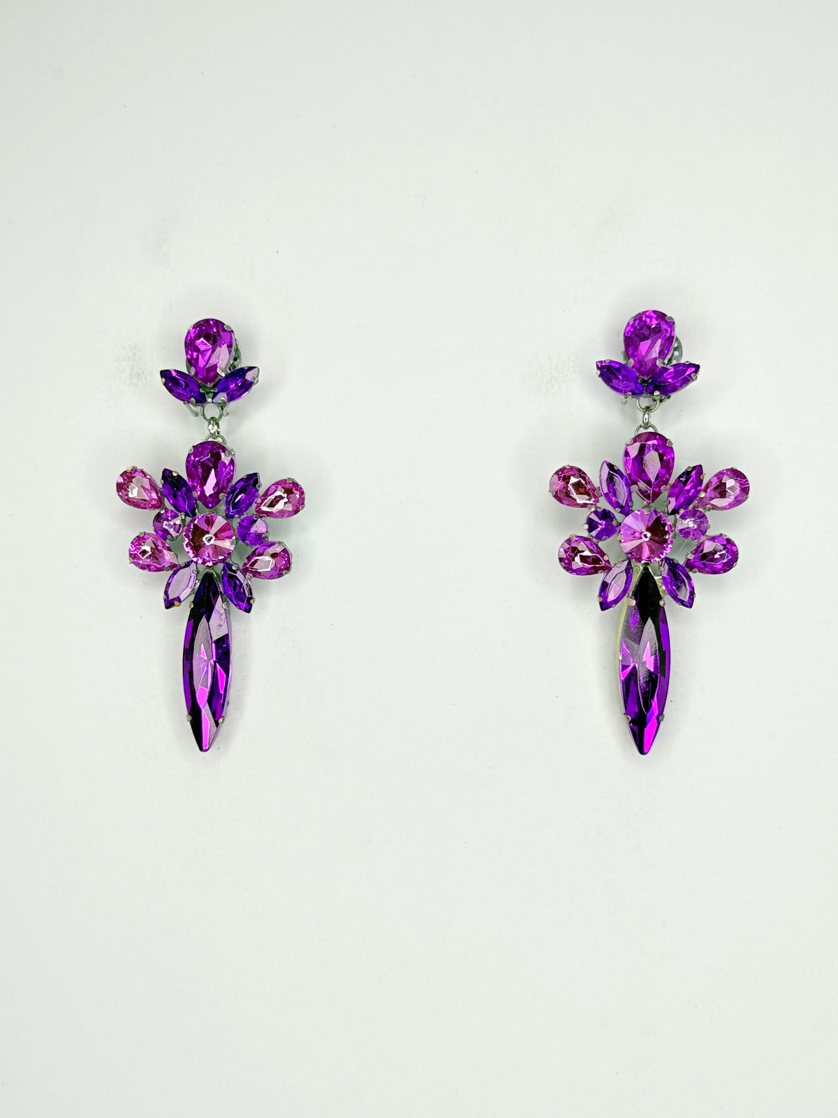 Purple Earrings - Medium Size