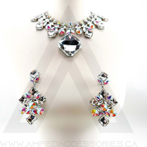 Clear & AB Mix Necklace Sets