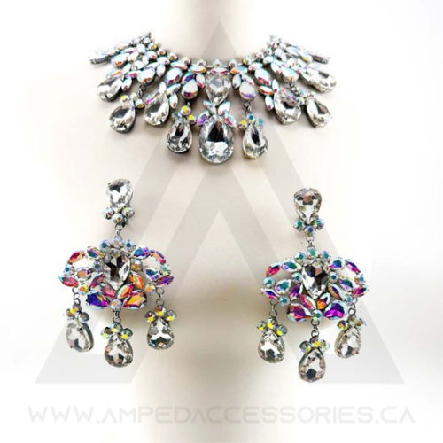 Clear & AB Mix Necklace Sets