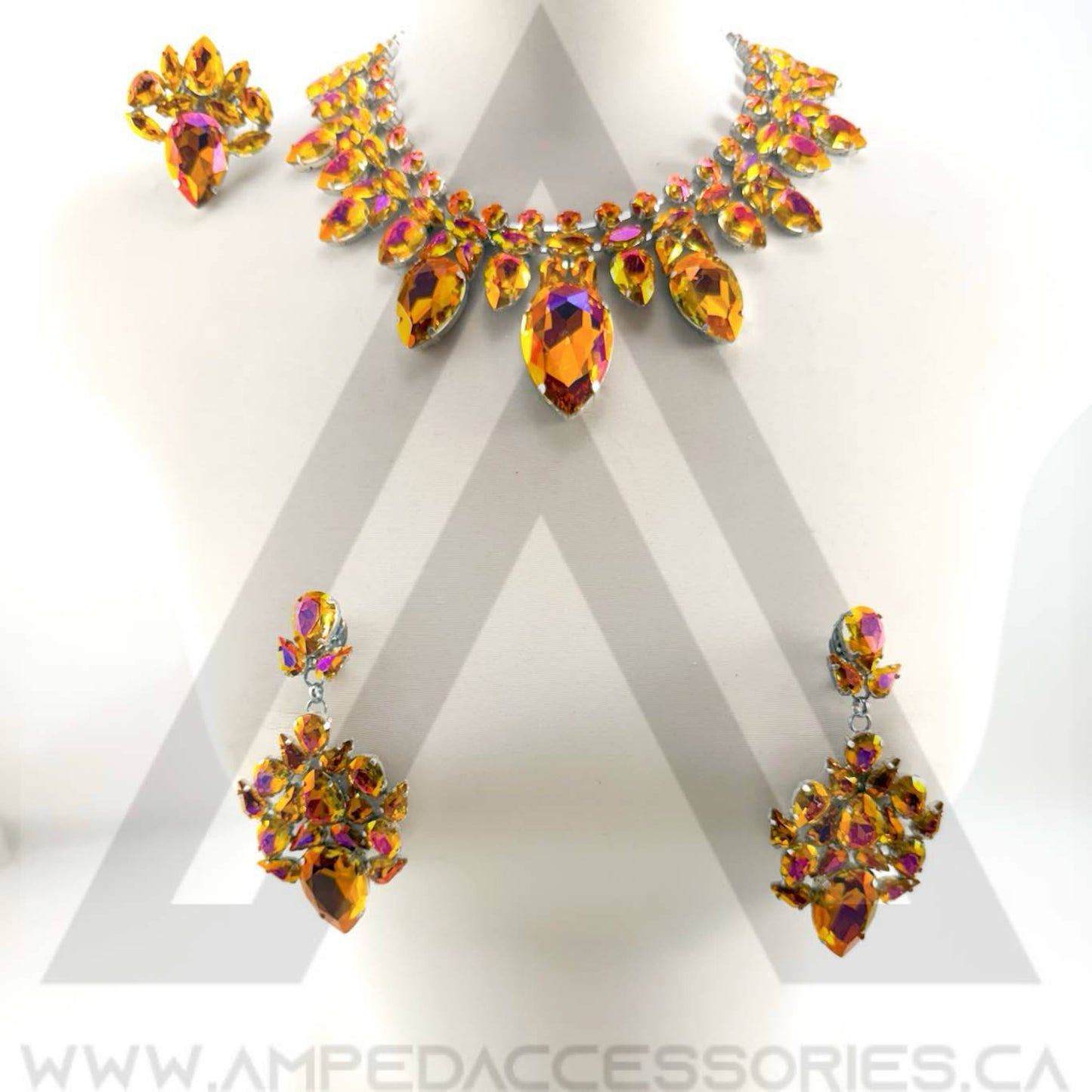 Bronzed Orange Necklace Sets