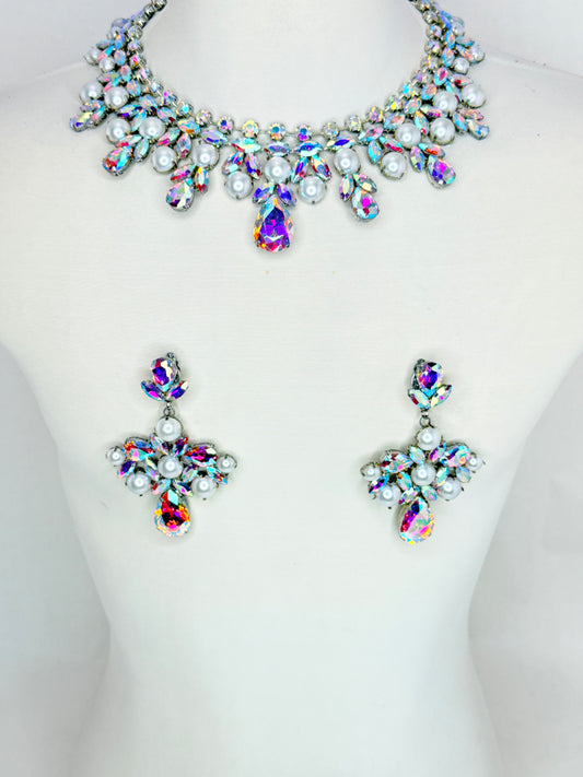 AB Necklace Set w/ Pearls