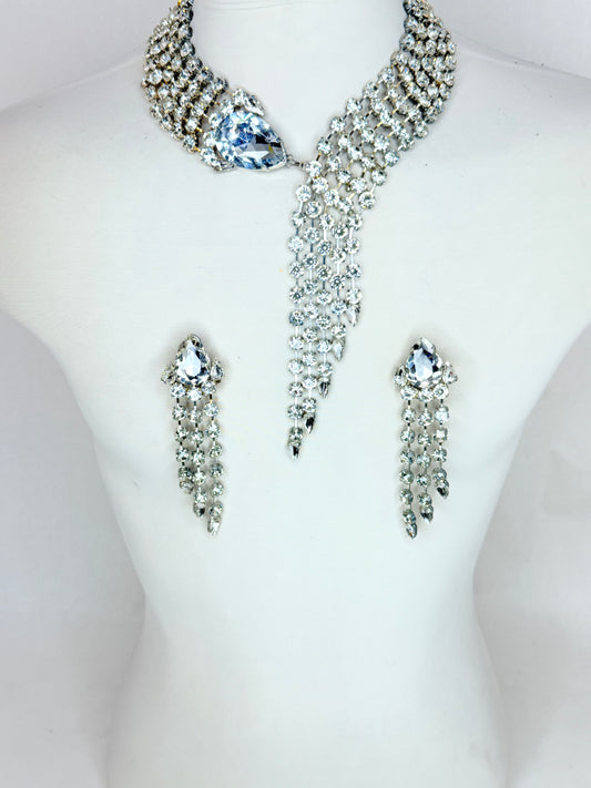 Clear Wrap Style Necklace Set