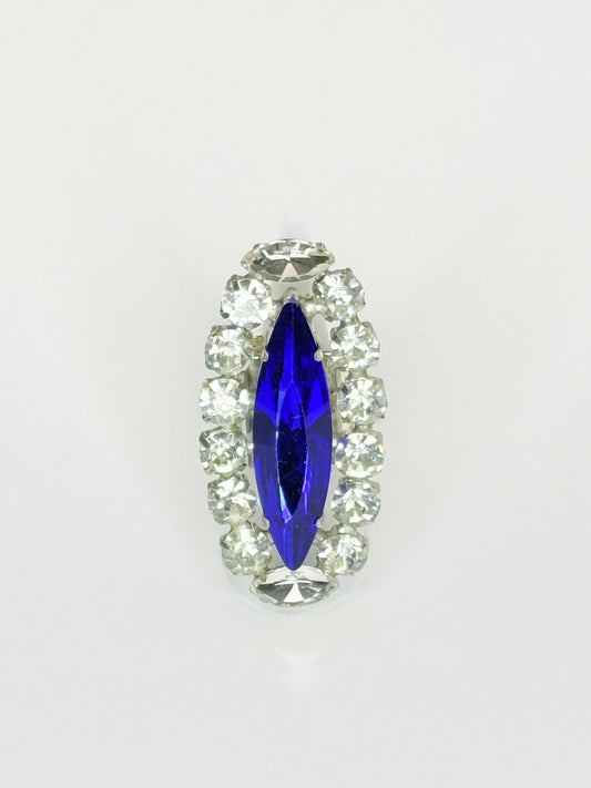 Cobalt Blue & Clear Ring