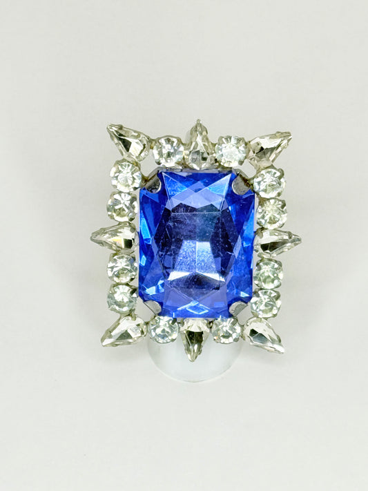 Light Blue & Clear Ring