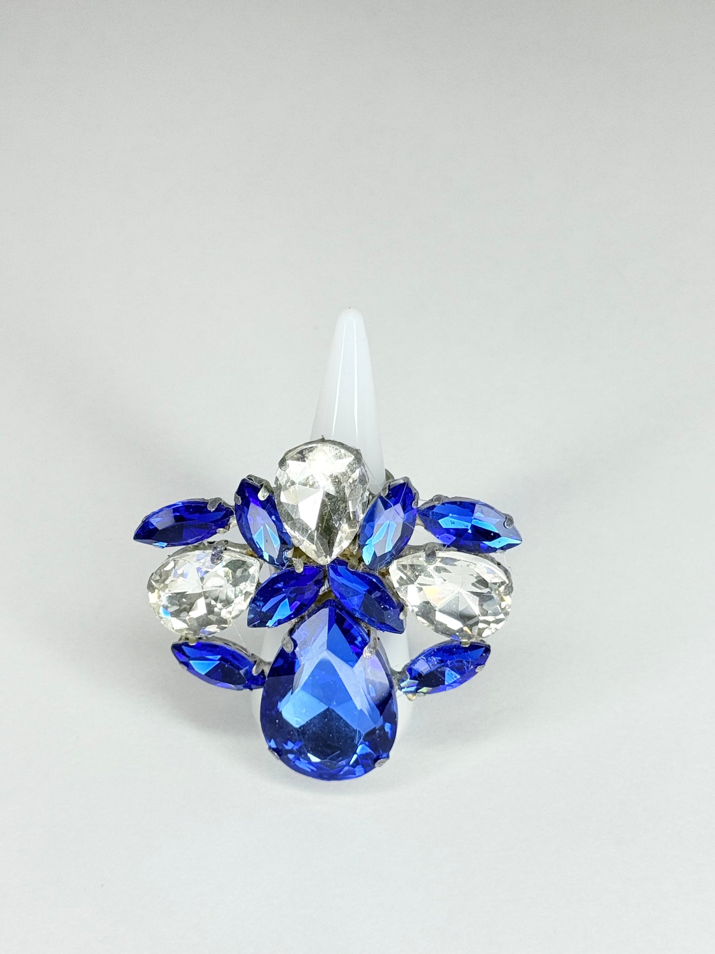 Sapphire Blue & Clear Ring