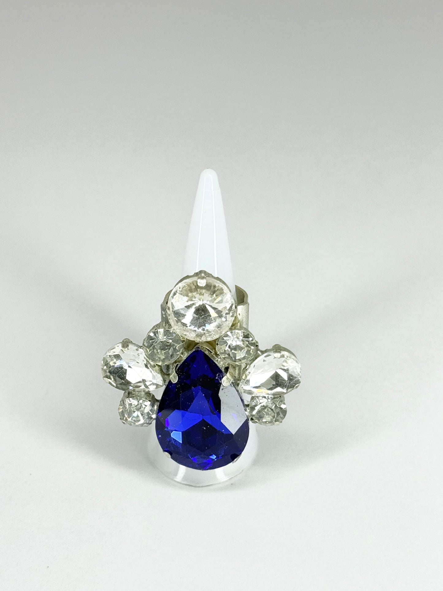 Cobalt Blue & Clear Ring